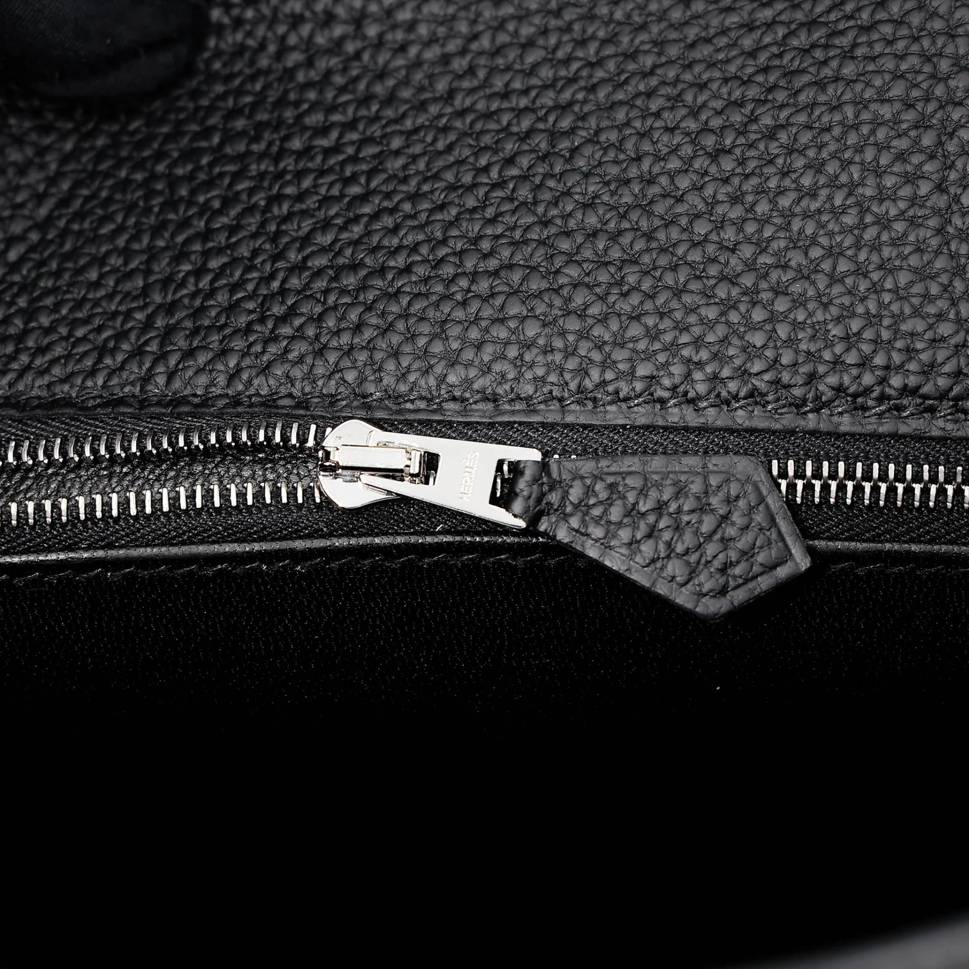 Brand New ( Rank N ) HERMÈS Kelly 25 Noir (89) Togo Palladium hardware G (2026) - 14