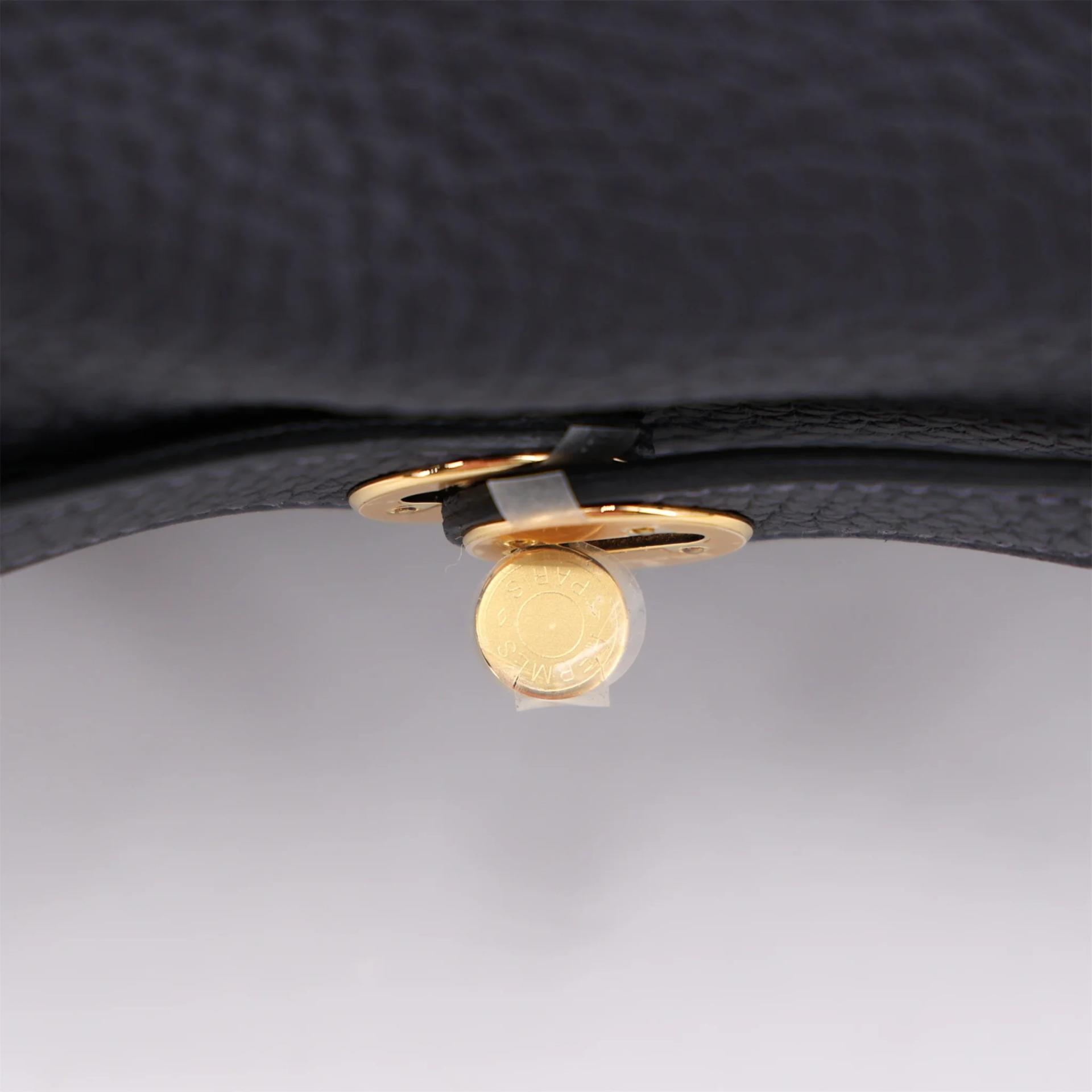 Brand New ( Rank N ) HERMÈS Mini Lindy II Caban (3Y) Clemence Gold hardware G (2026) - 9