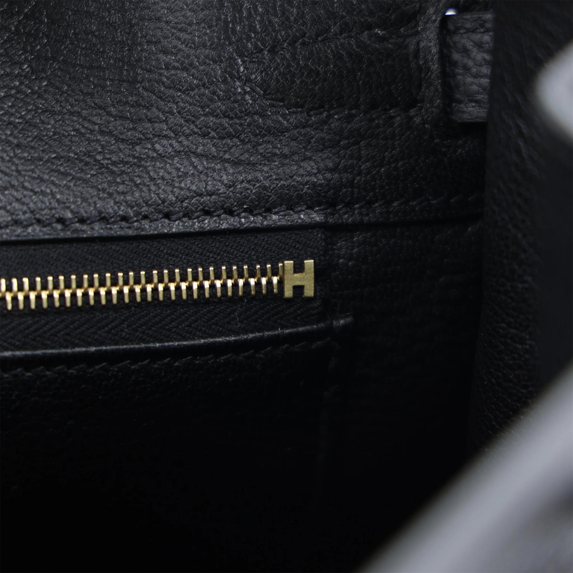 Brand New ( Rank N ) HERMÈS Birkin 25 Noir (89) Togo Gold hardware G (2026) - 15