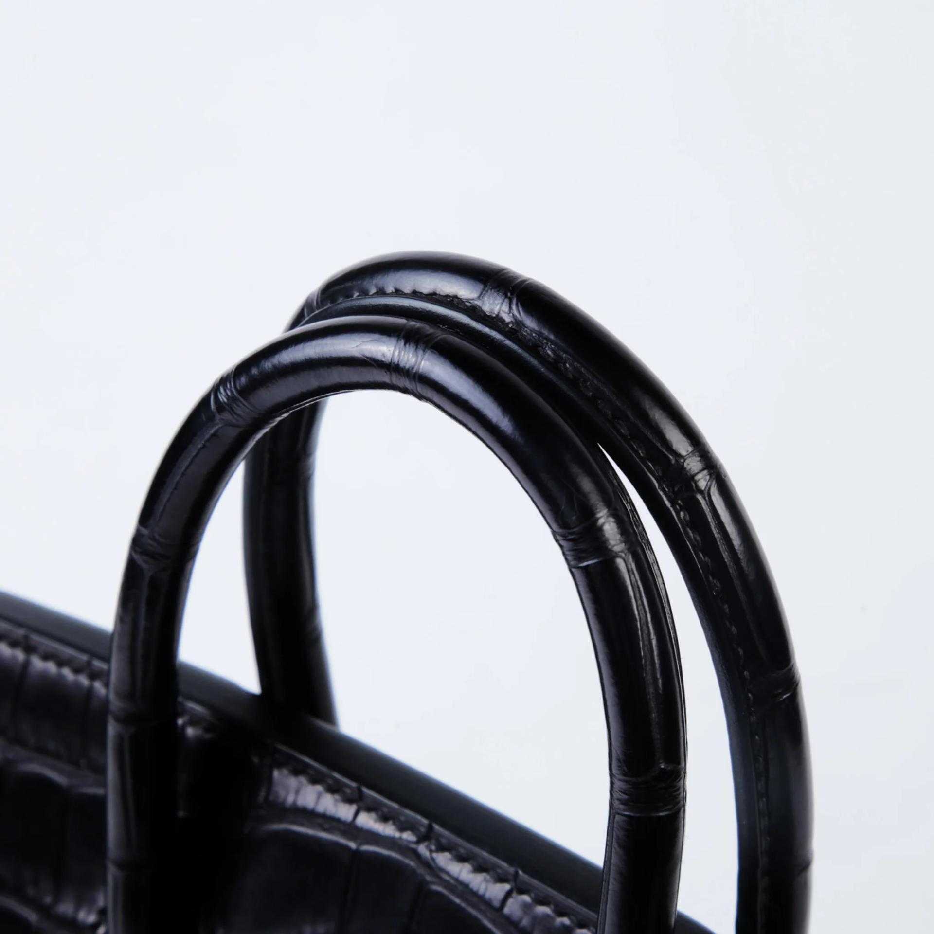 Unused ( Rank NS ) HERMÈS Birkin 25 Noir (89) Matte Alligator Palladium hardware K (2025) - 3