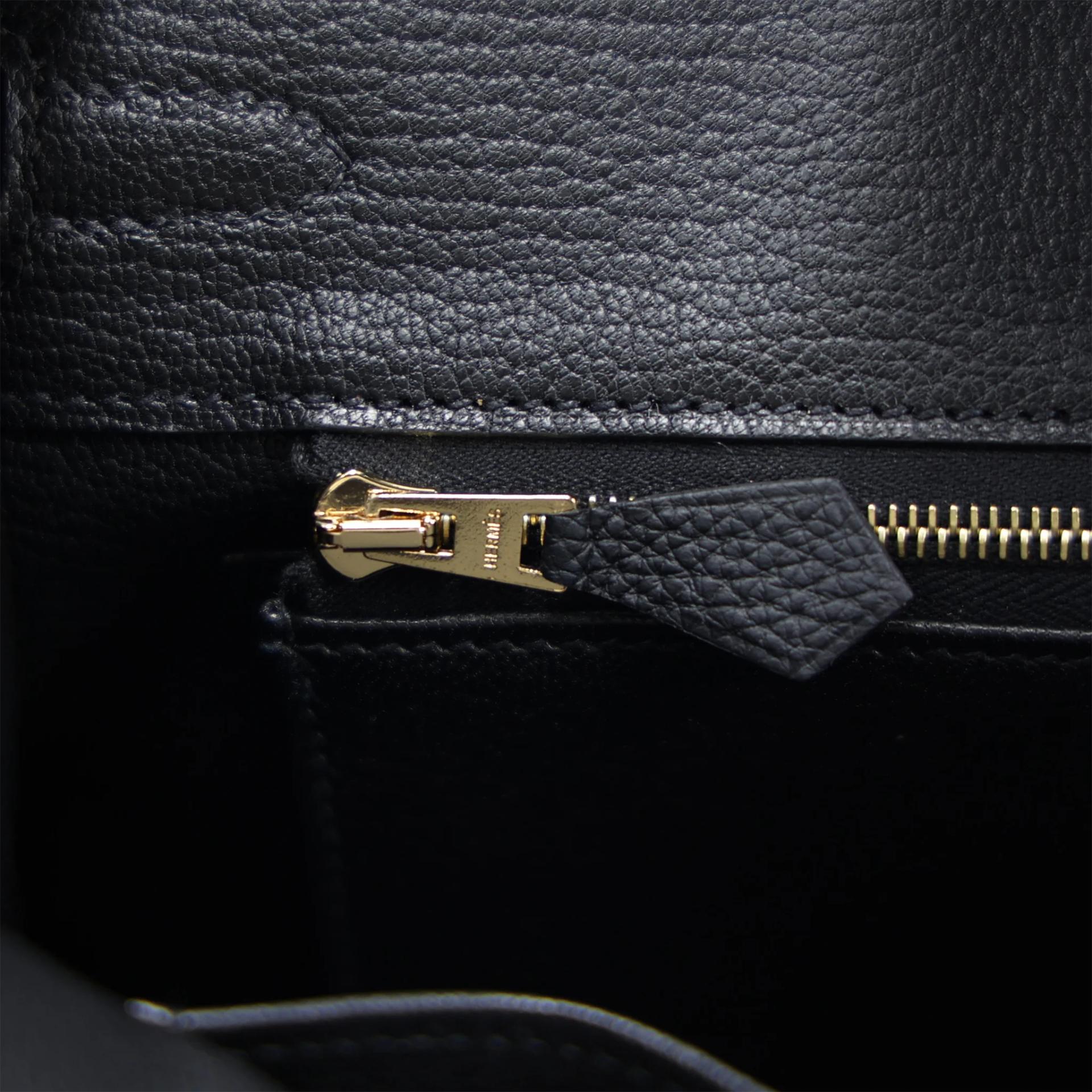 Brand New ( Rank N ) HERMÈS Birkin 25 Noir (89) Togo Gold hardware G (2026) - 14