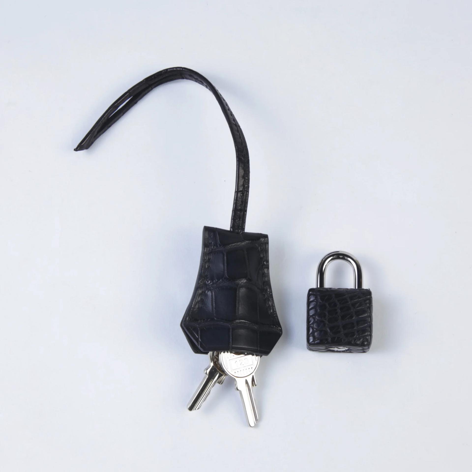 Unused ( Rank NS ) HERMÈS Birkin 25 Noir (89) Matte Alligator Palladium hardware K (2025) - 14