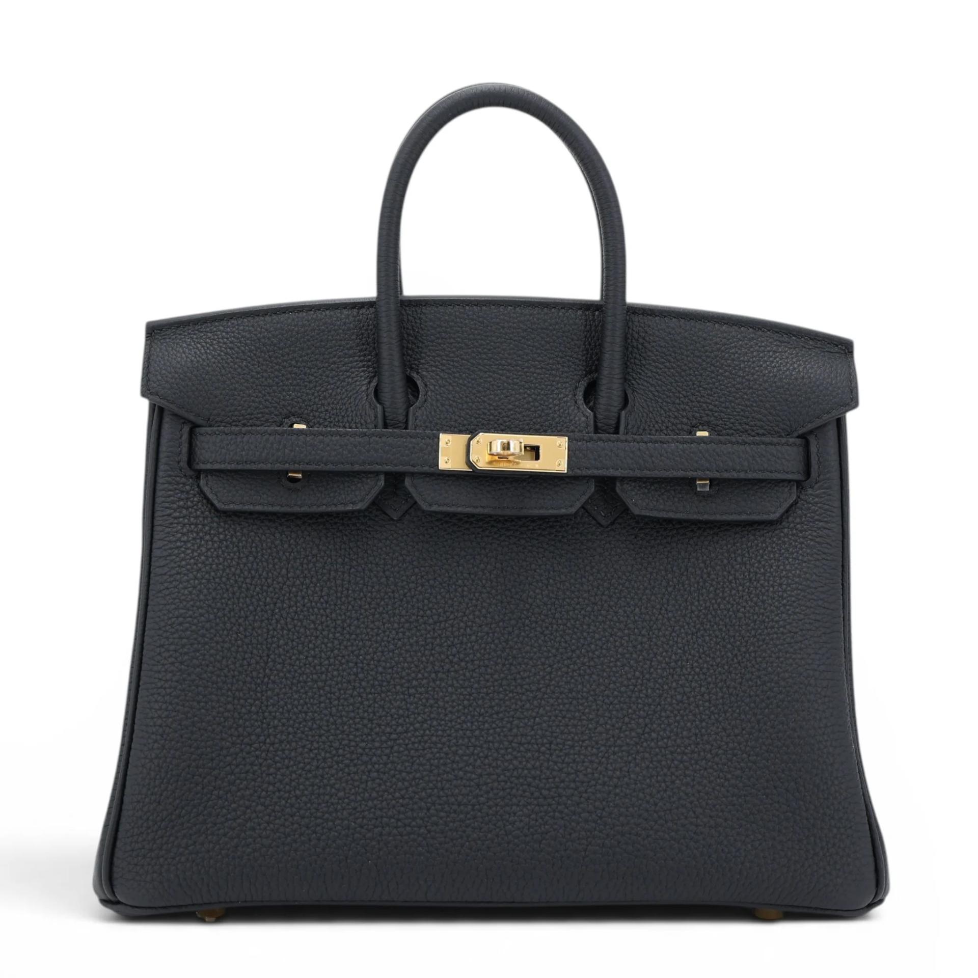 Brand New ( Rank N ) HERMÈS Birkin 25 Noir (89) Togo Gold hardware G (2026) - 1