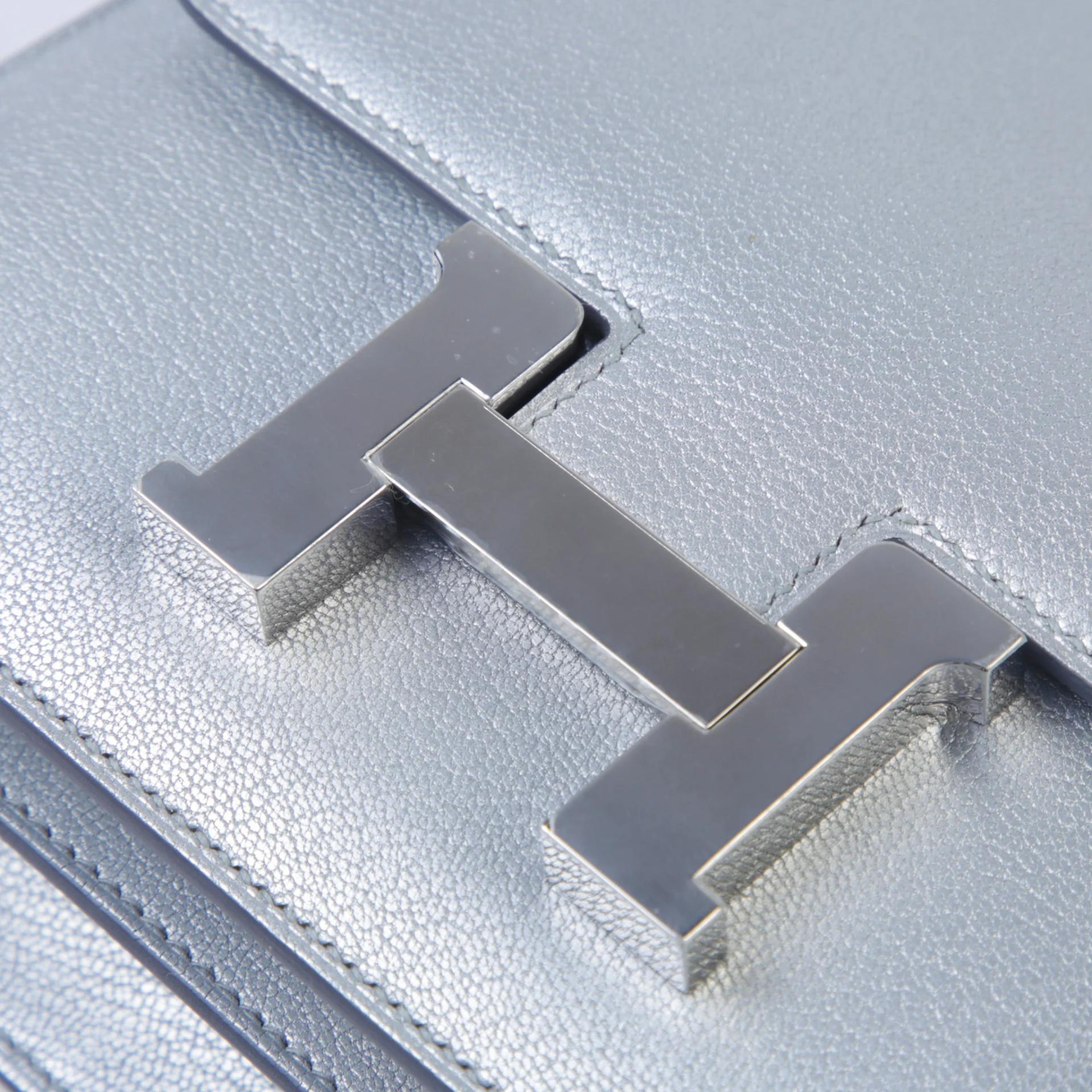Brand New ( Rank N ) HERMÈS Constance Mini Argent (05) Chamkila Palladium hardware G (2026) - 8