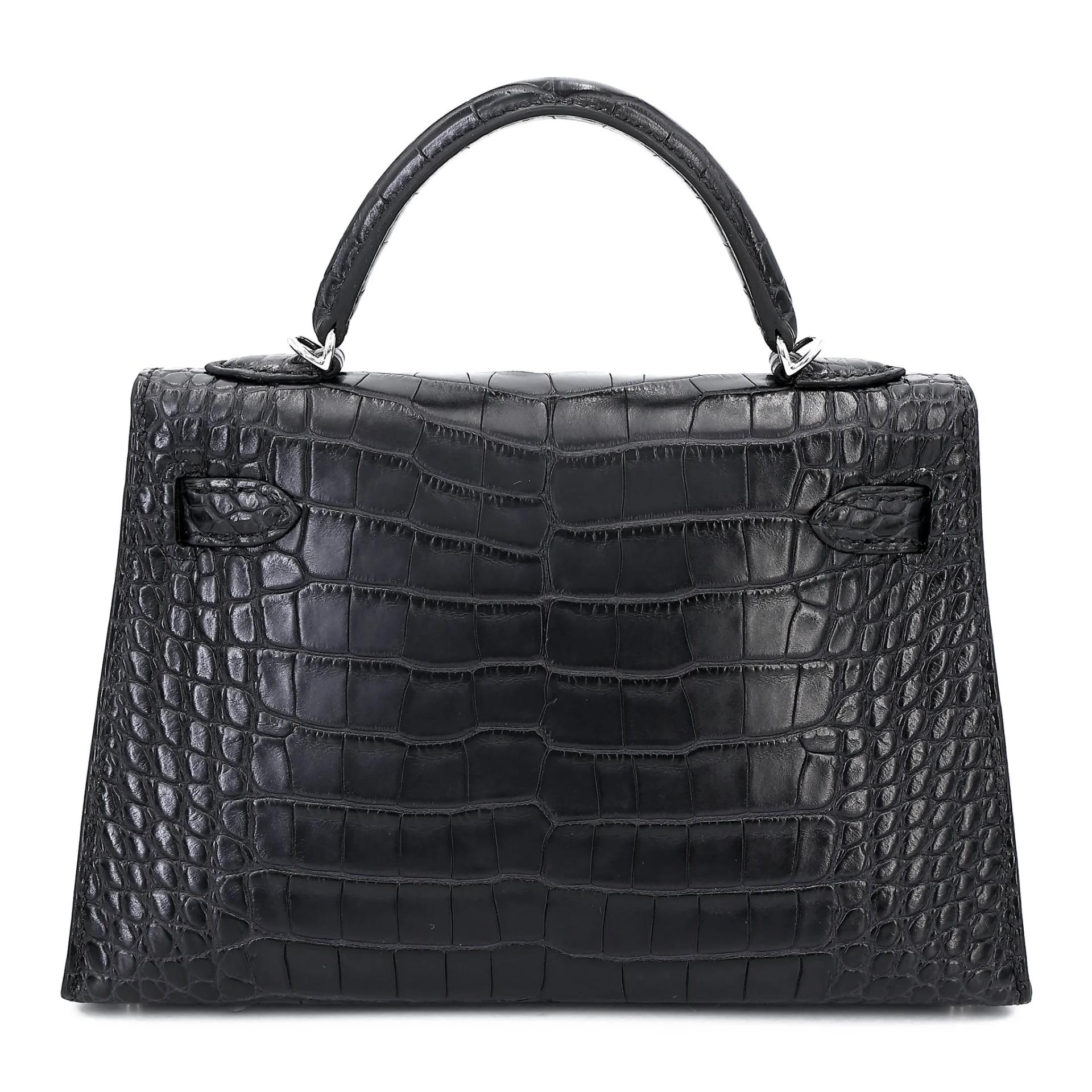 ランク N 新品 HERMÈS エルメス ミニケリー2 ブラック (89) クロコダイル アリゲーター マット シルバー金具 K刻印 (2025) - 2