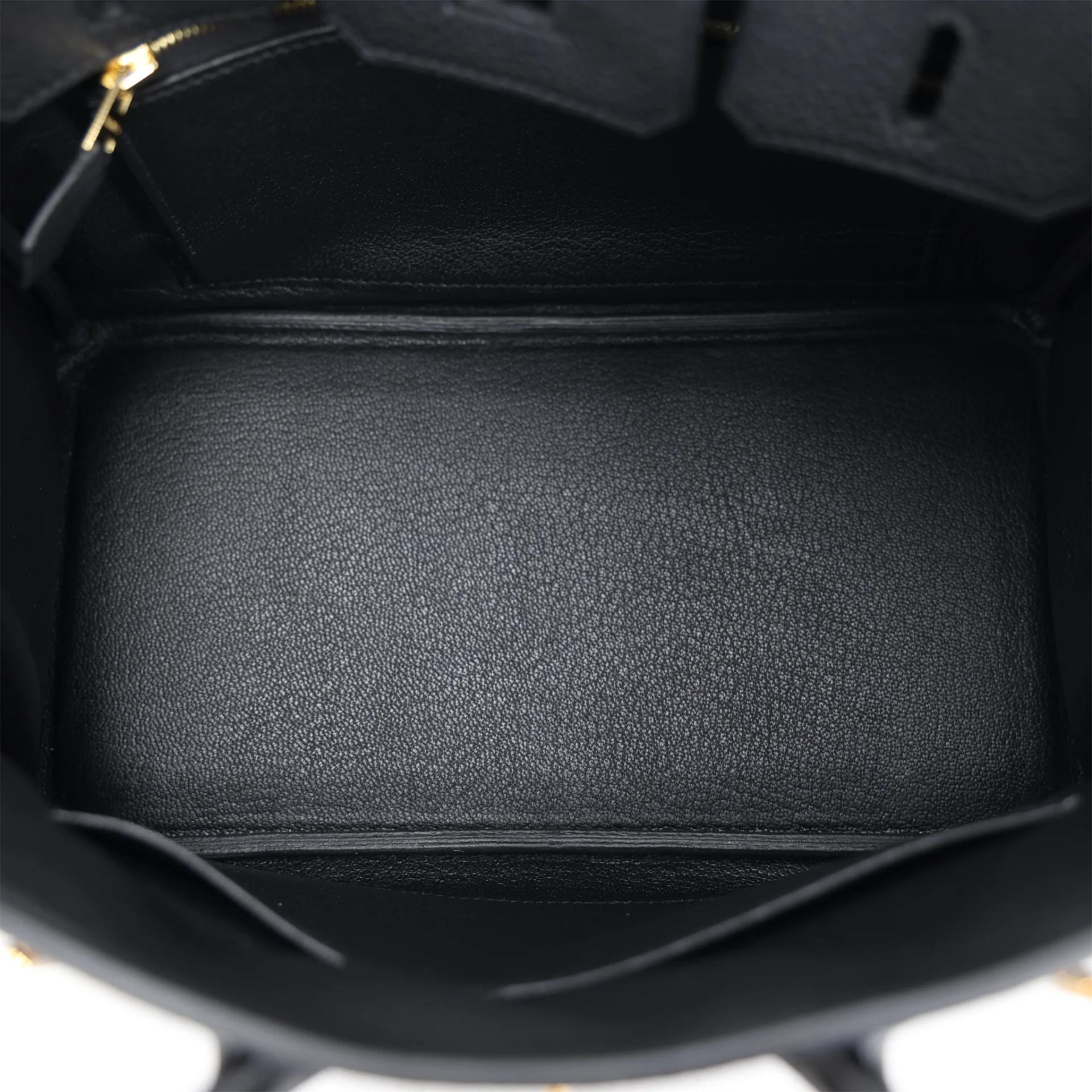Brand New ( Rank N ) HERMÈS Birkin 25 Noir (89) Togo Gold hardware G (2026) - 11