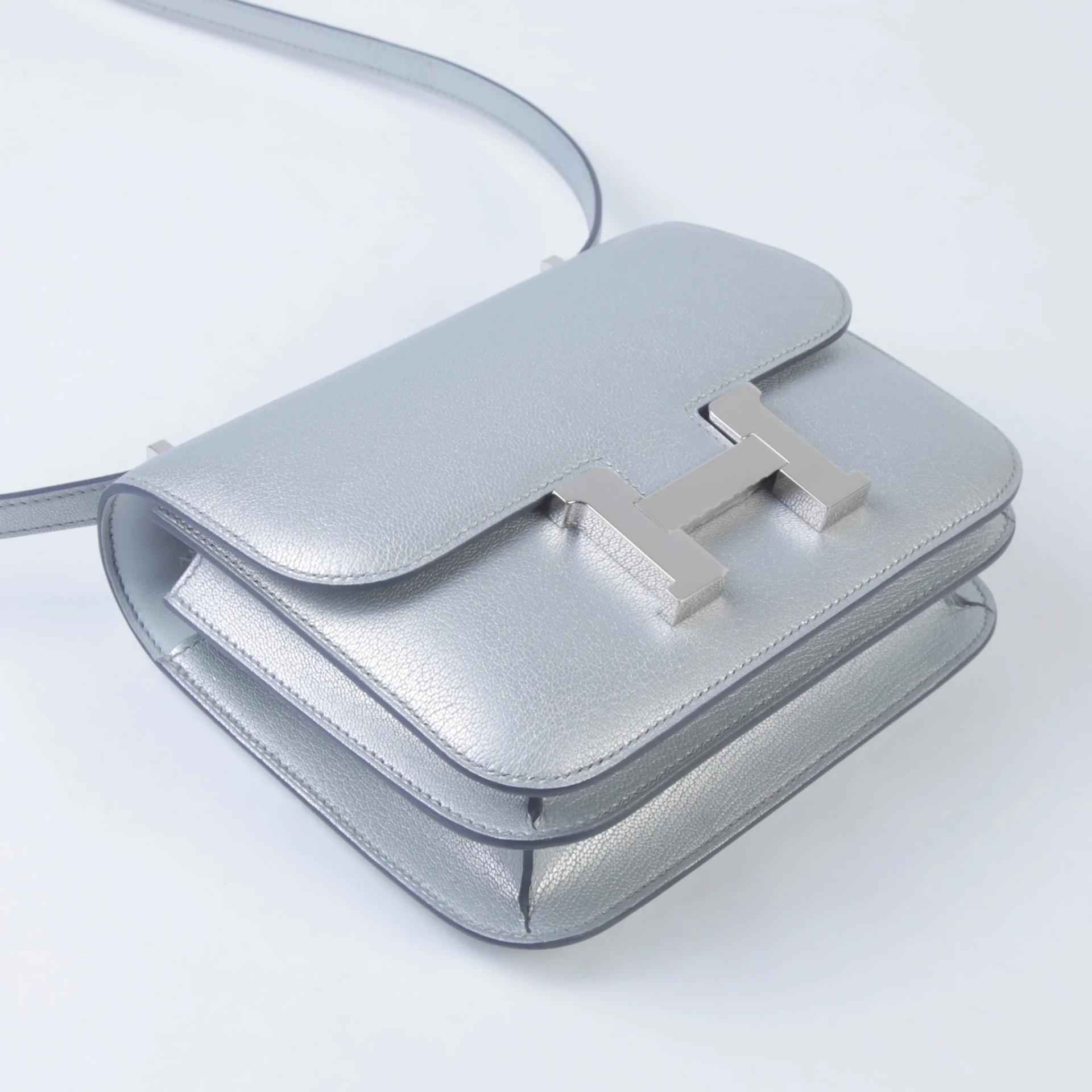 Brand New ( Rank N ) HERMÈS Constance Mini Argent (05) Chamkila Palladium hardware G (2026) - 4