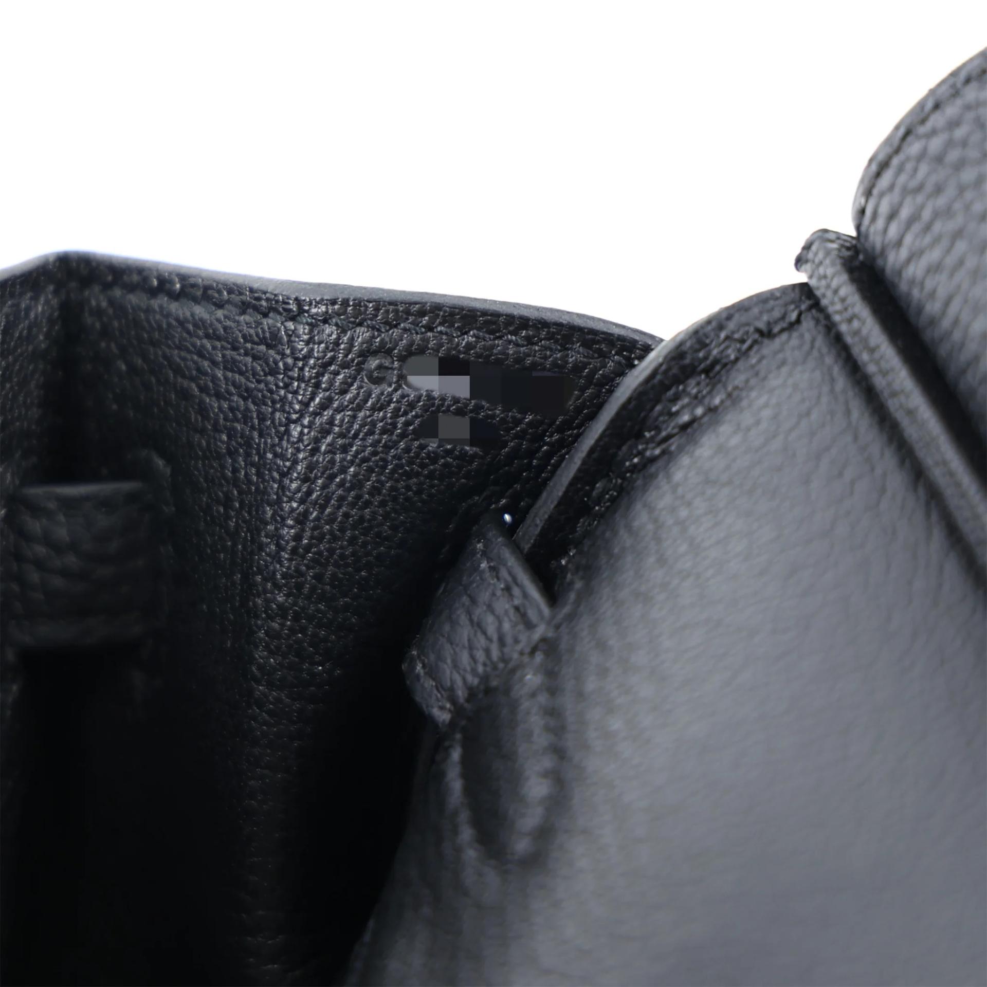 Brand New ( Rank N ) HERMÈS Birkin 25 Noir (89) Togo Gold hardware G (2026) - 16