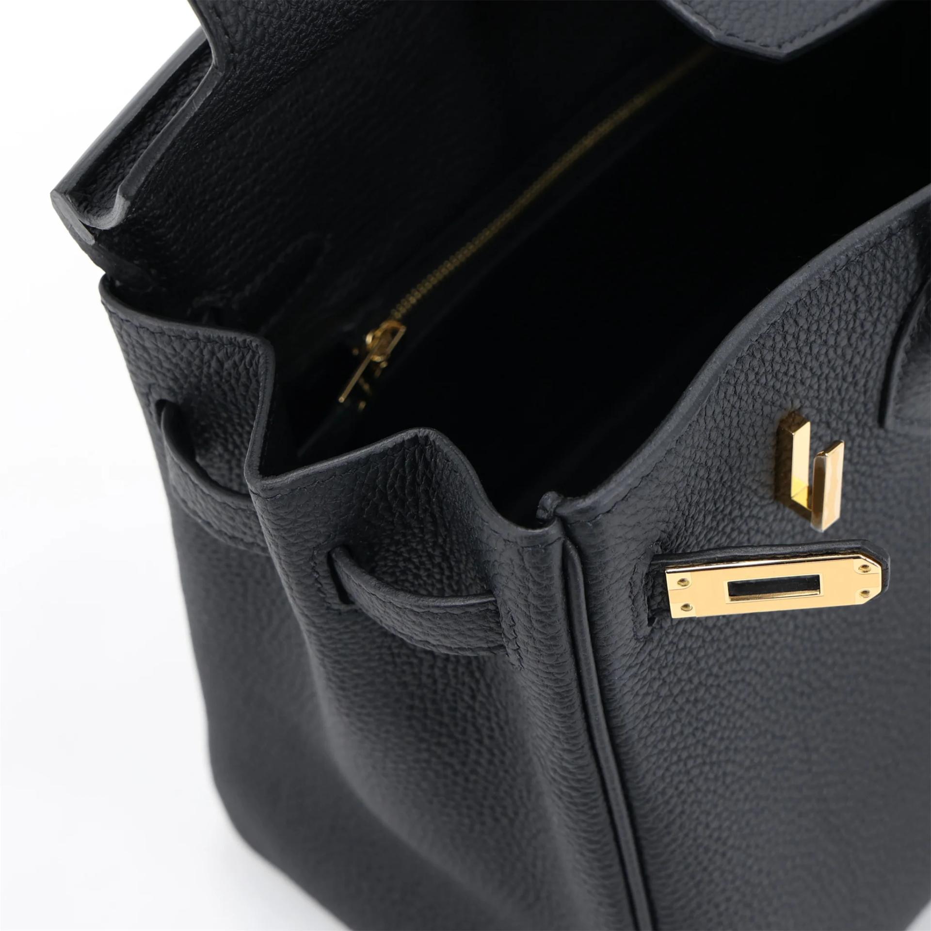 Brand New ( Rank N ) HERMÈS Birkin 25 Noir (89) Togo Gold hardware G (2026) - 12