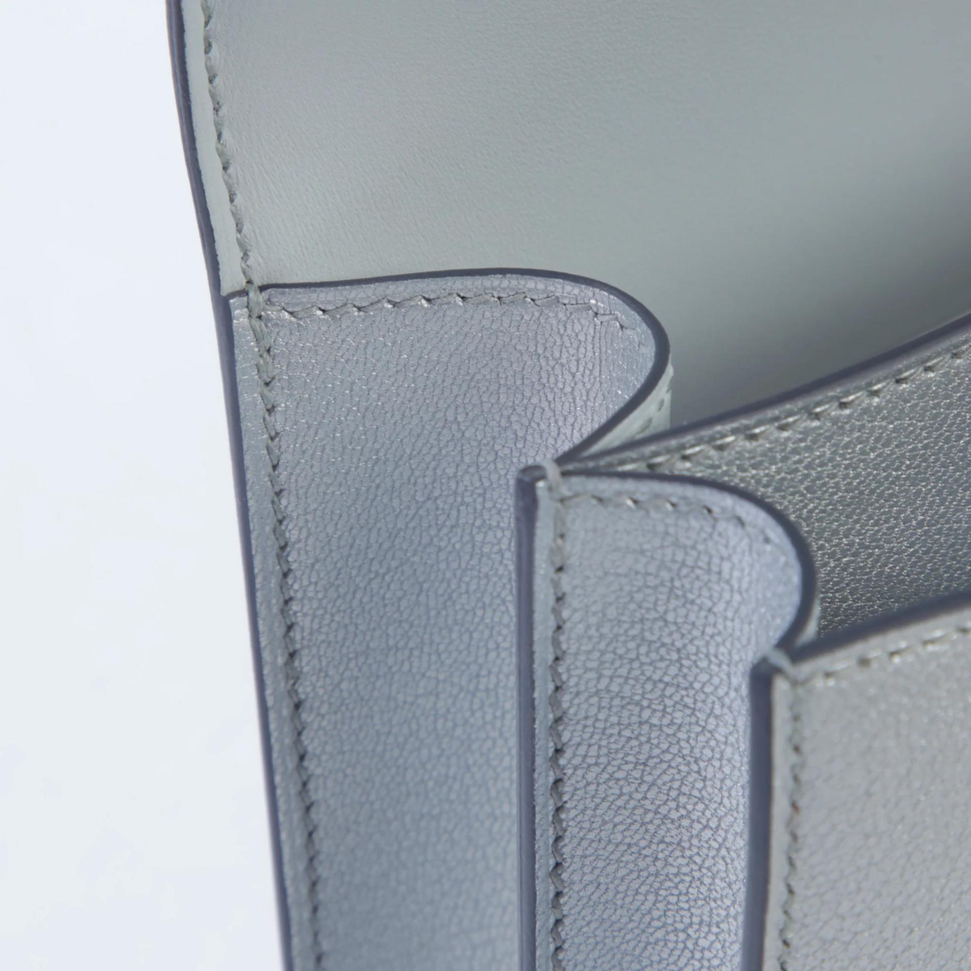 Brand New ( Rank N ) HERMÈS Constance Mini Argent (05) Chamkila Palladium hardware G (2026) - 13