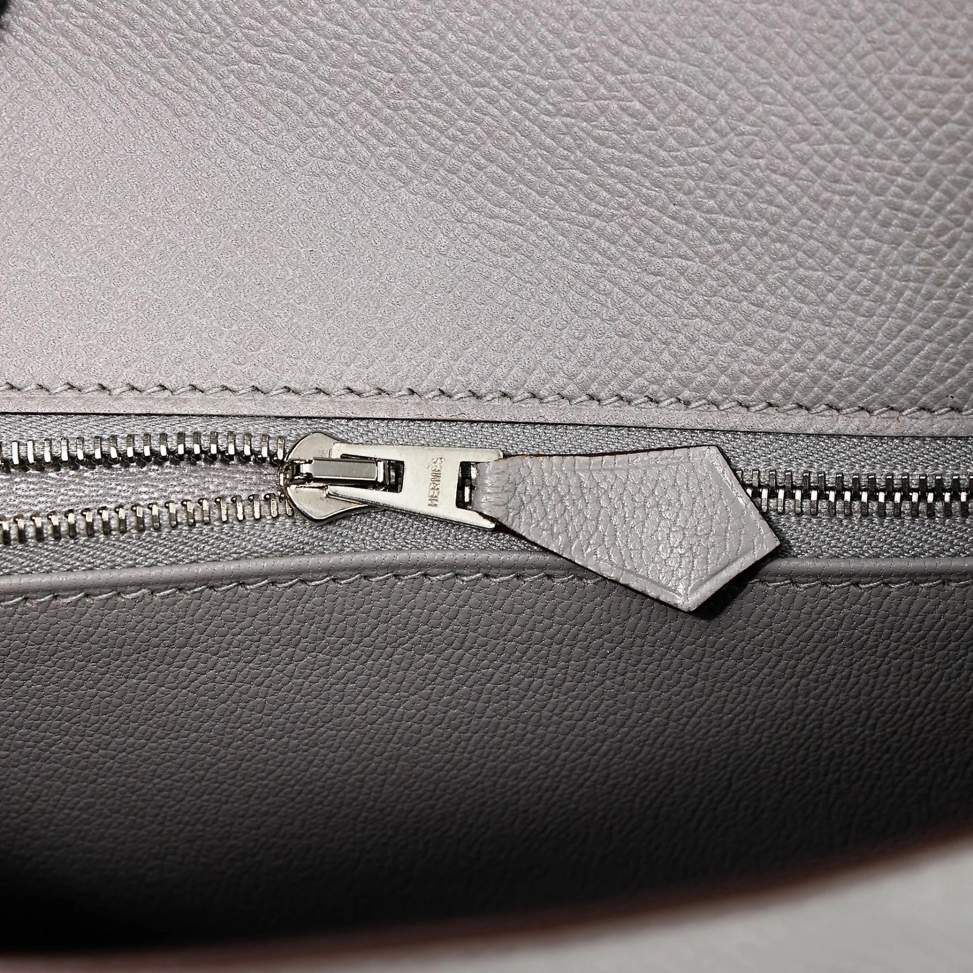 ランク NS 未使用品 HERMÈS エルメス ケリー25 セリエ グリムエット (4Z) エタン (8F) エプソン マットシルバー金具 A刻印 (2017) - 14