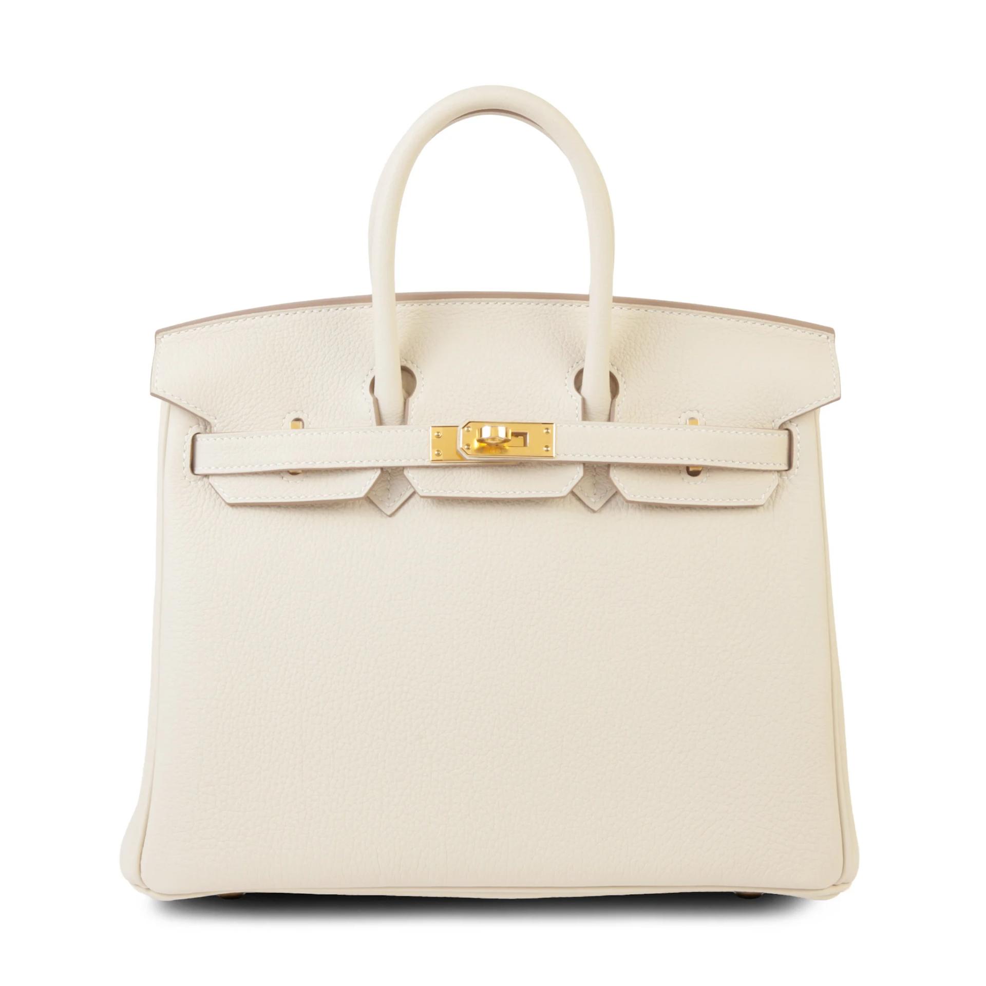 Brand New ( Rank N ) HERMÈS Birkin 25 Craie (10) Togo Gold hardware G (2026) - 1