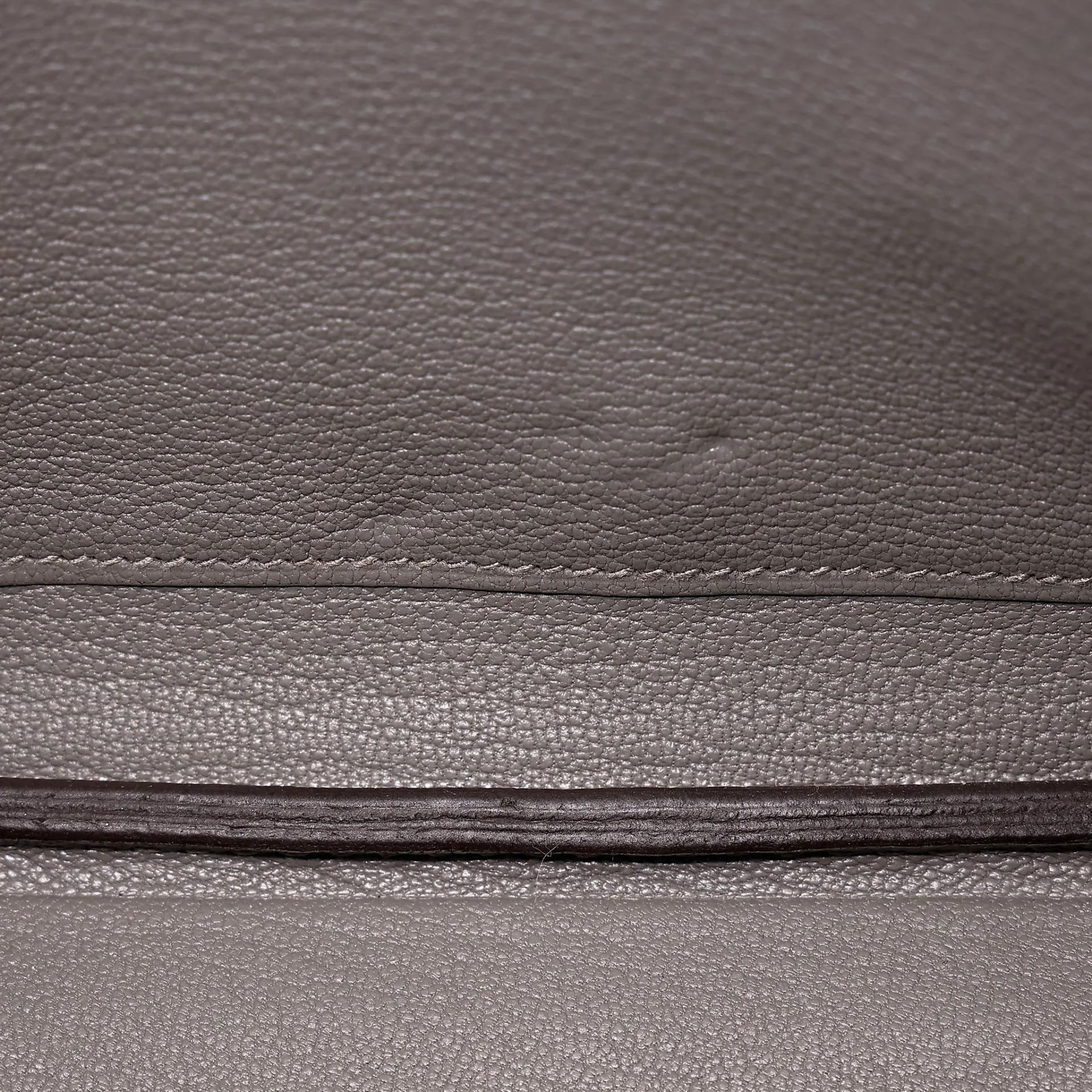 Excellent ( Rank SA ) HERMÈS Birkin 25 Gris Meyer (0L) Togo Gold hardware B (2023) - 17