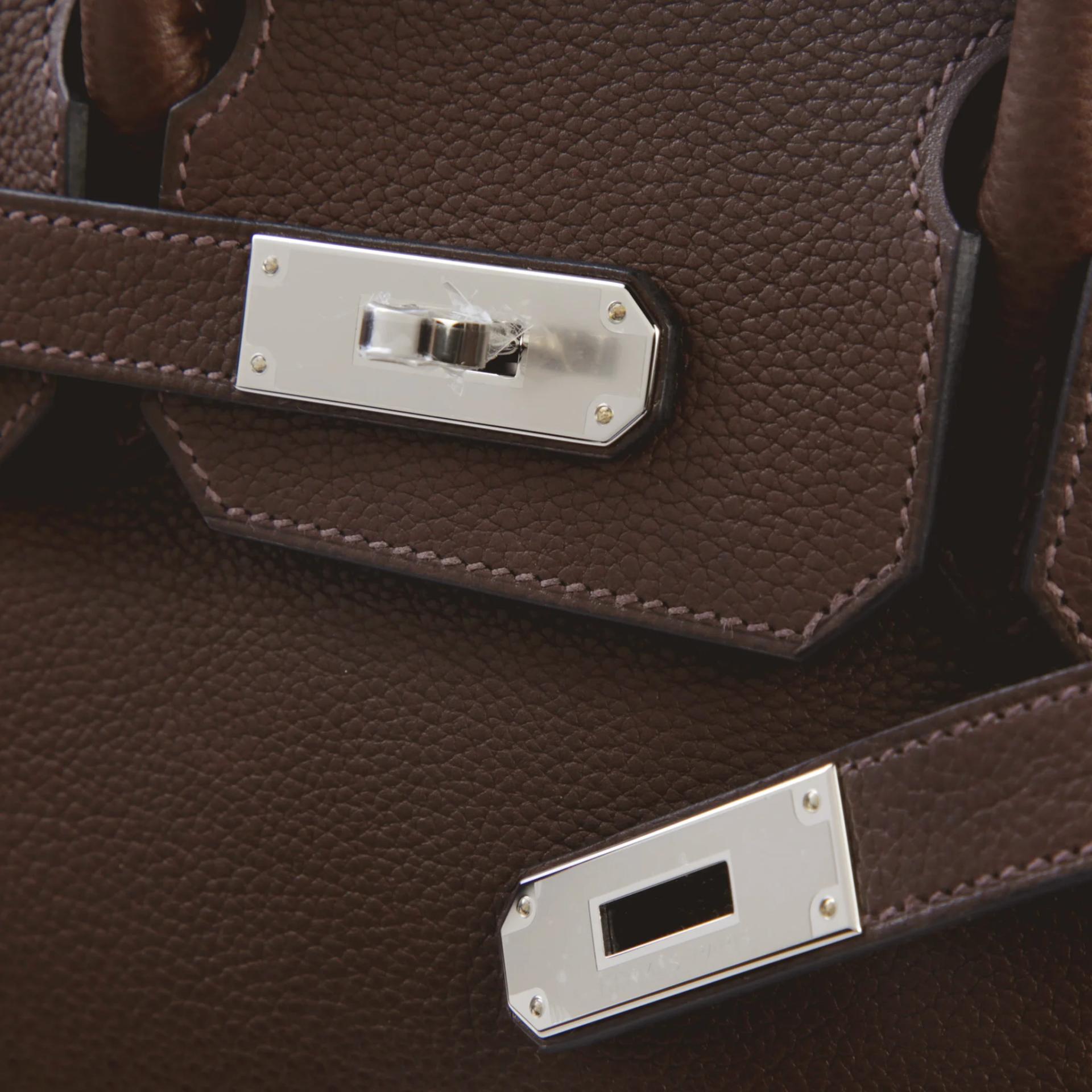 ランク NS 未使用品 HERMÈS エルメス バーキン30 エベンヌ (46) バレニア フォーブル シルバー金具 G刻印 (2026) - 8