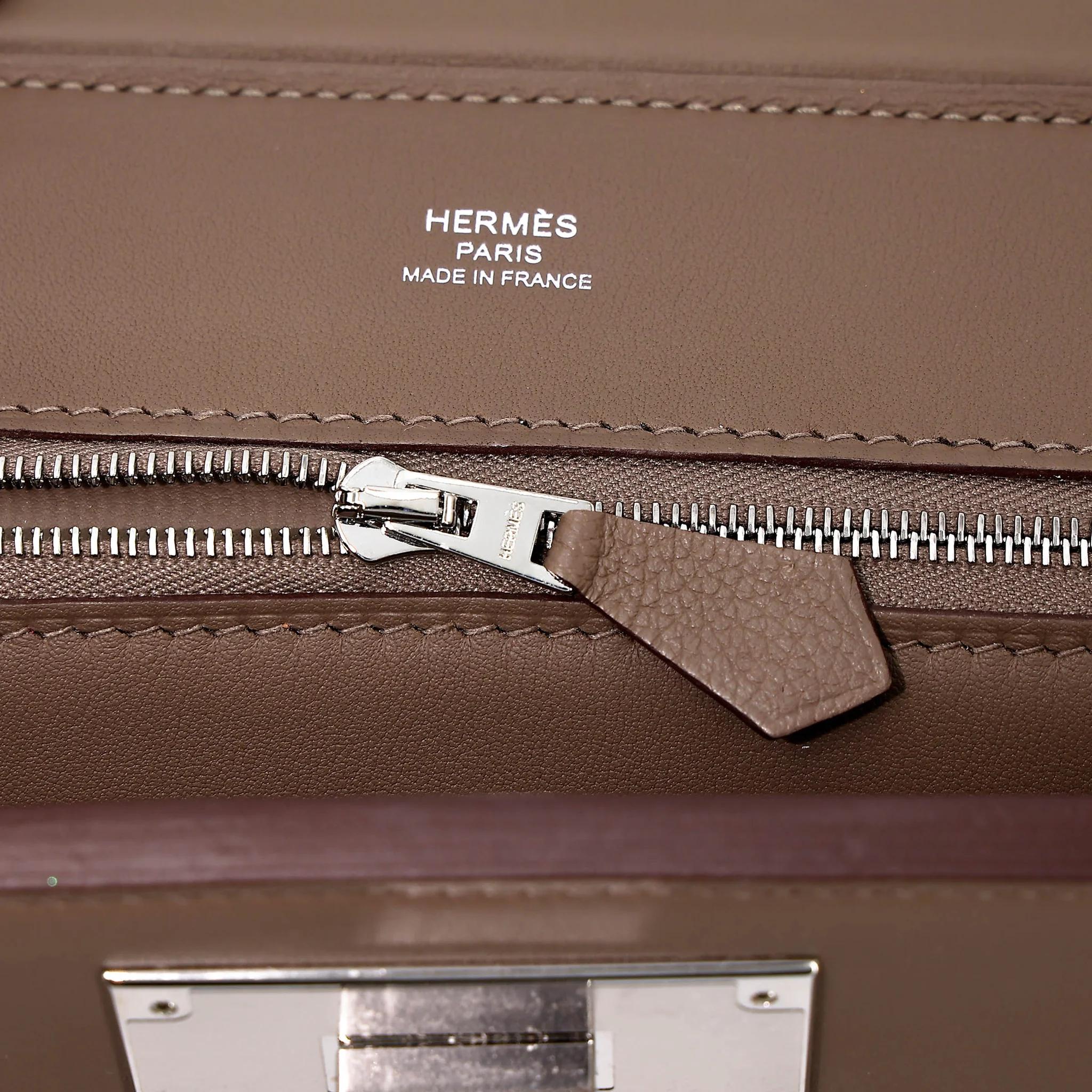ランク NS 未使用品 HERMÈS エルメス ヴァンキャトルミニ エトゥープ (18) エバーカラー シルバー金具 W刻印 (2024) - 14
