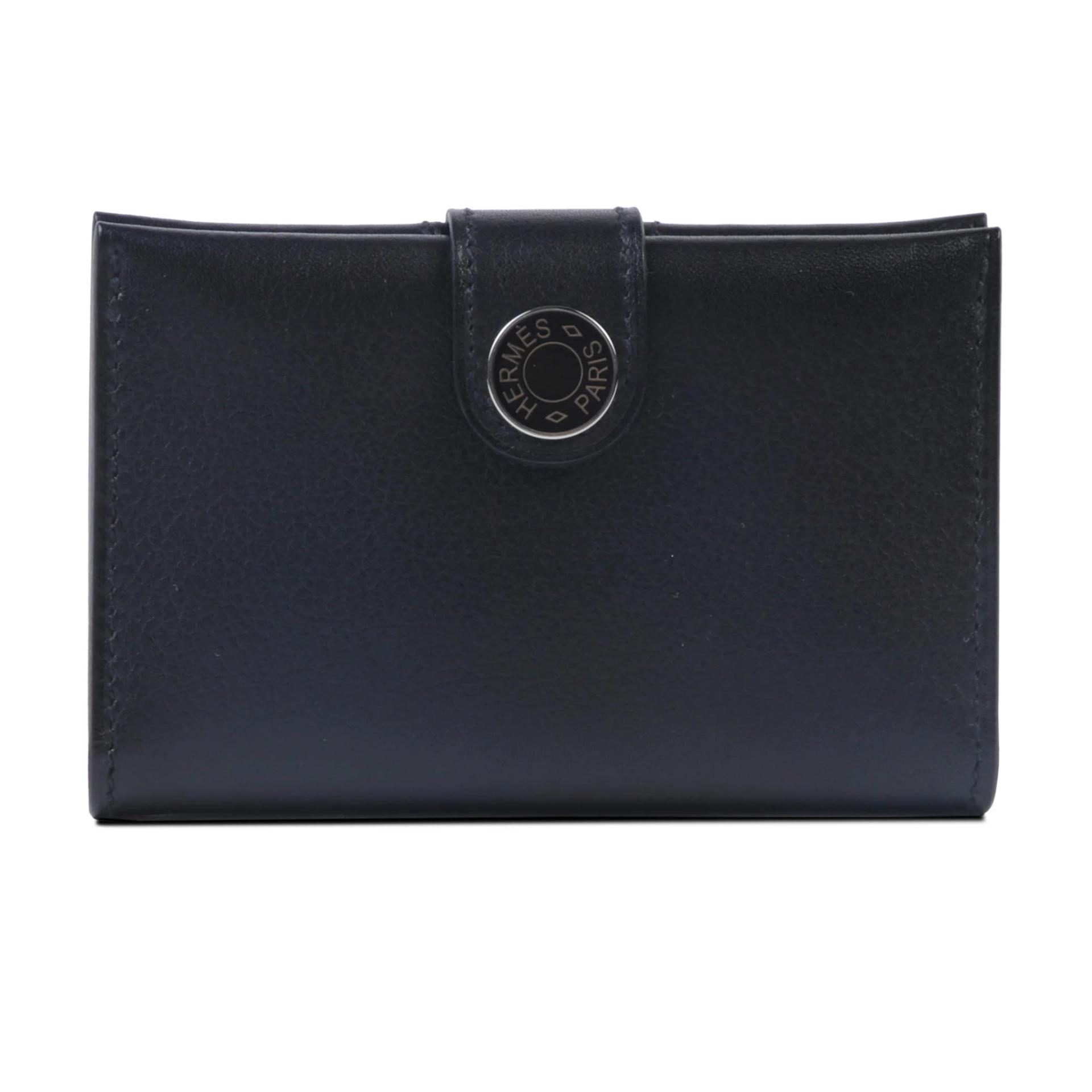 Excellent ( Rank SA ) HERMÈS RMS Card holder Noir (89) Palladium hardware B (2023) - 1