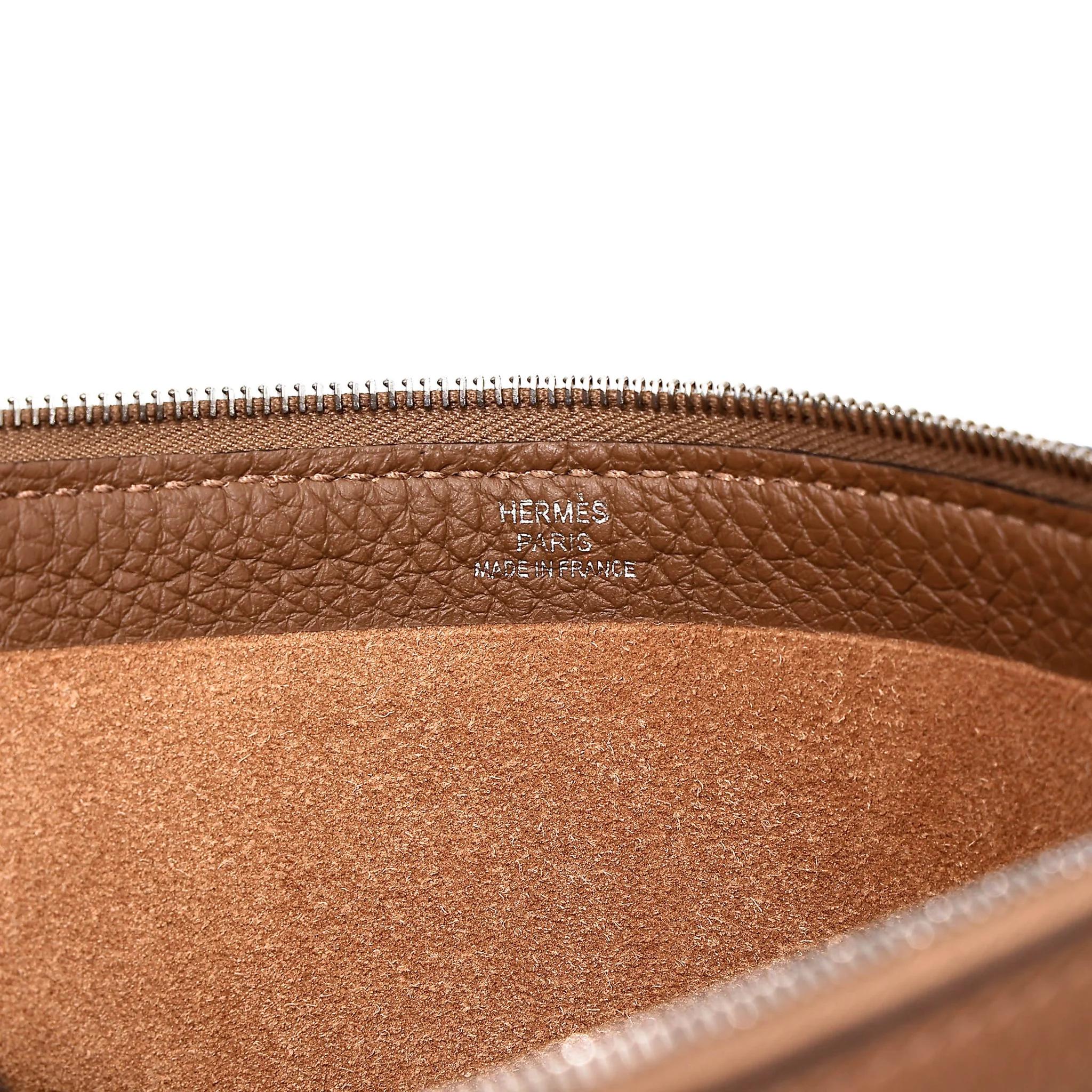 ランク NS 未使用品 HERMÈS エルメス キャバヴェルティージュ 24 ポーチ アルザン (3G) トゴ シルバー金具 - 13