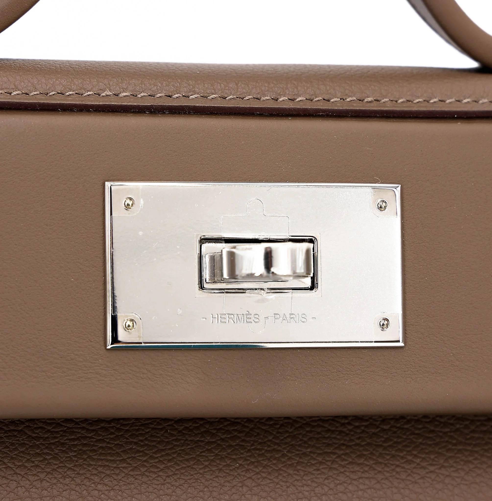 ランク NS 未使用品 HERMÈS エルメス ヴァンキャトルミニ エトゥープ (18) エバーカラー シルバー金具 W刻印 (2024) - 8