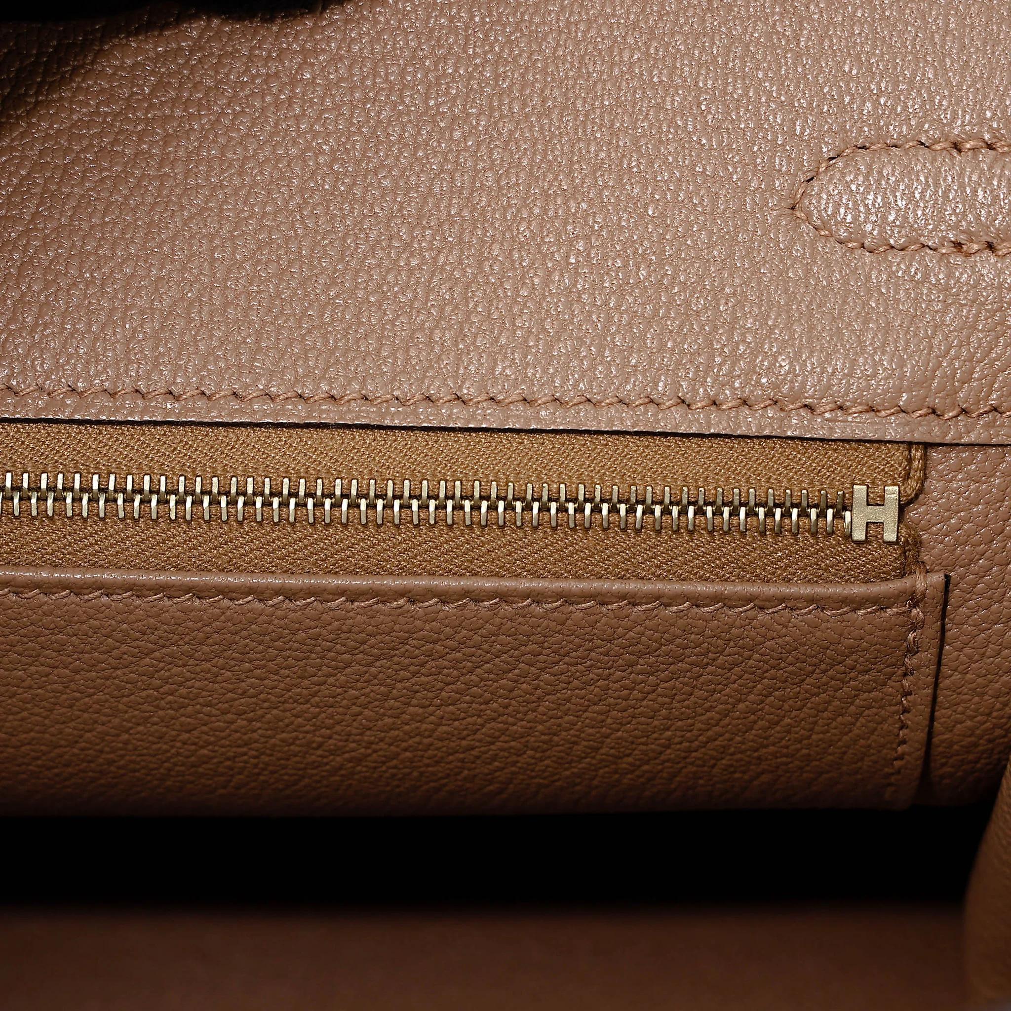 ランク NS 未使用品 HERMÈS エルメス バーキン25 チャイ(0M) トゴ ゴールド金具 U刻印 (2022) - 11