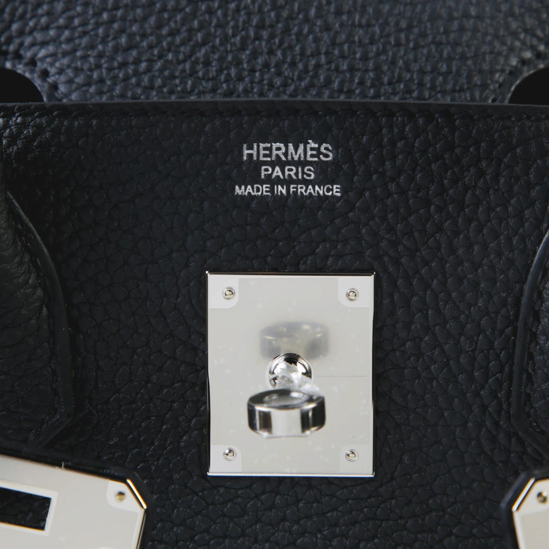 Brand New ( Rank N ) HERMÈS Birkin 30 Noir (89) Togo Palladium hardware G (2026) - 9