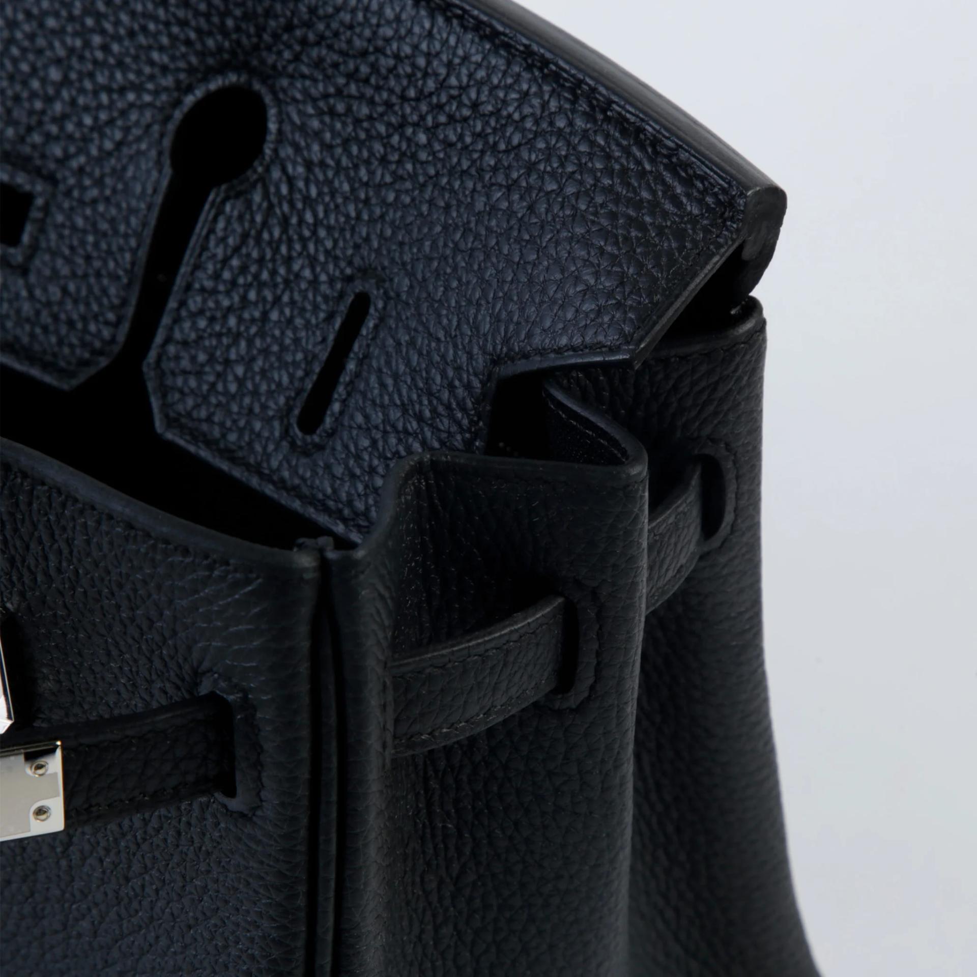 ランク N 新品 HERMÈS エルメス バーキン25 ブラック (89) トゴ シルバー金具 G刻印 (2026) - 10