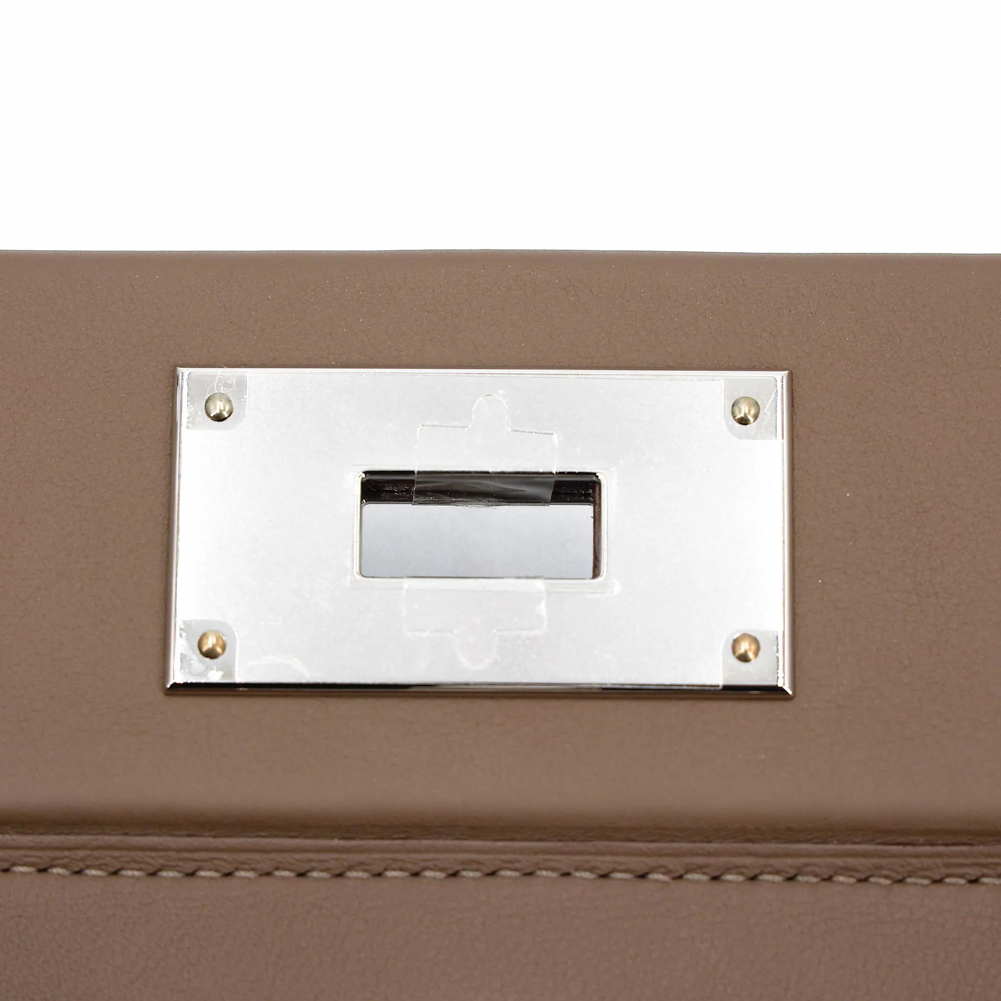 ランク NS 未使用品 HERMÈS エルメス ヴァンキャトルミニ エトゥープ (18) エバーカラー シルバー金具 W刻印 (2024) - 10