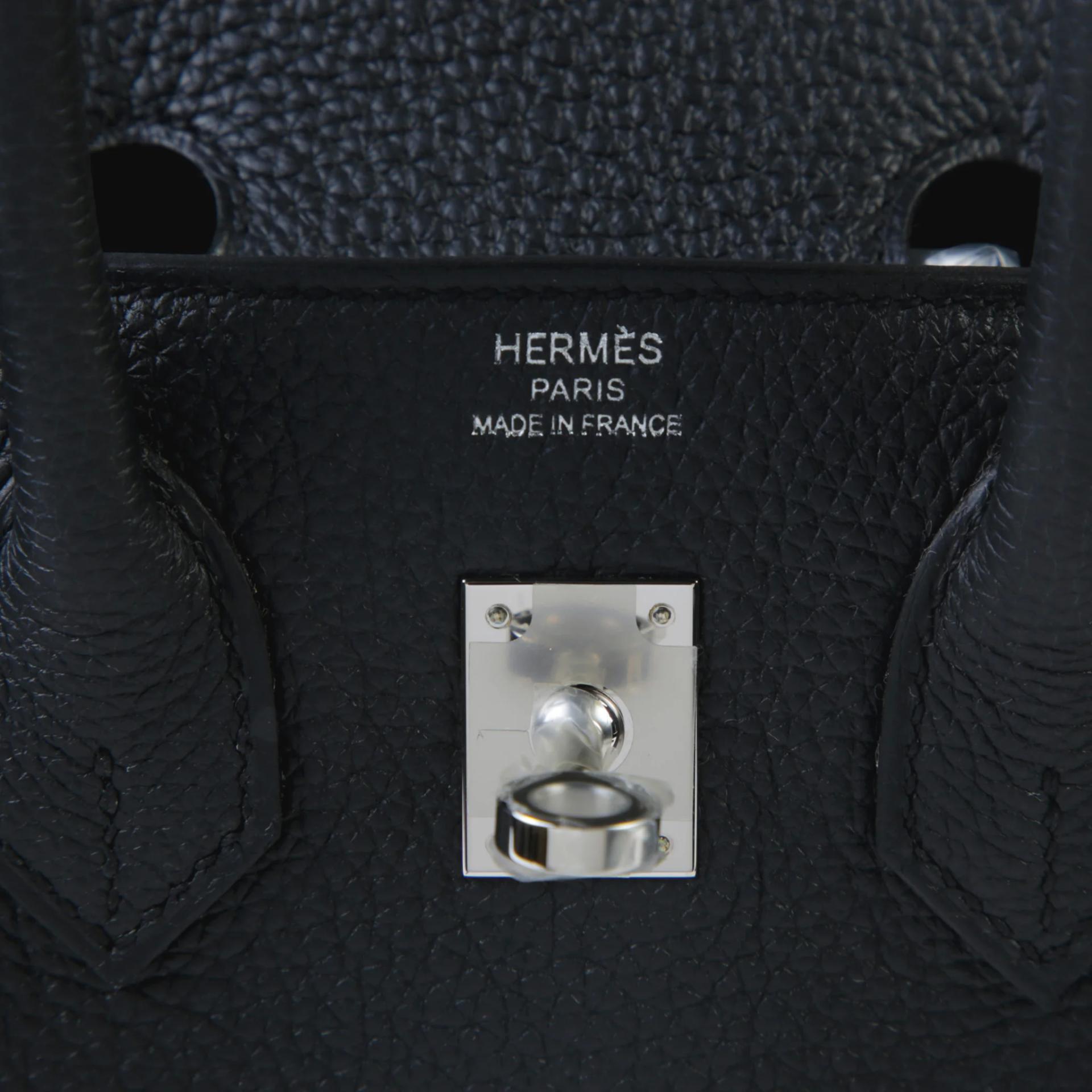 ランク N 新品 HERMÈS エルメス バーキン25 ブラック (89) トゴ シルバー金具 G刻印 (2026) - 9