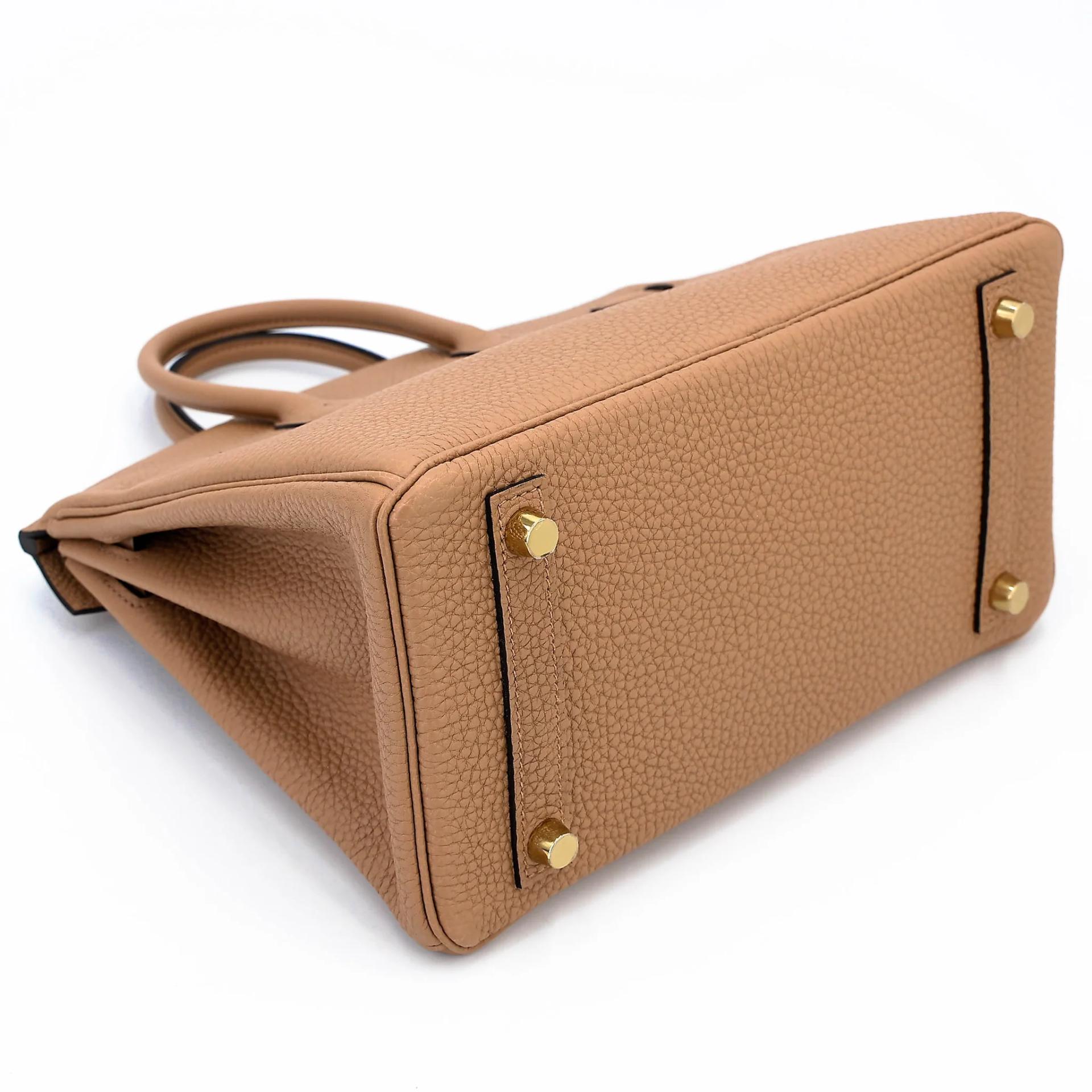 Unused ( Rank NS ) HERMÈS Birkin 25 Chai (0M) Togo Gold hardware U (2022) - 7