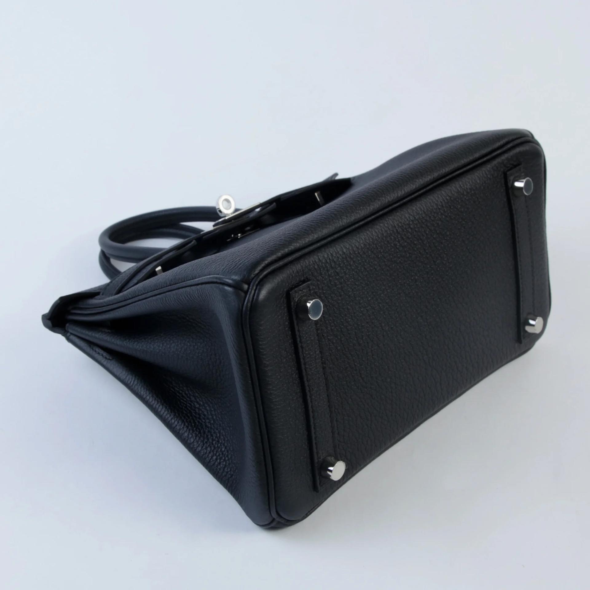 ランク N 新品 HERMÈS エルメス バーキン25 ブラック (89) トゴ シルバー金具 G刻印 (2026) - 4