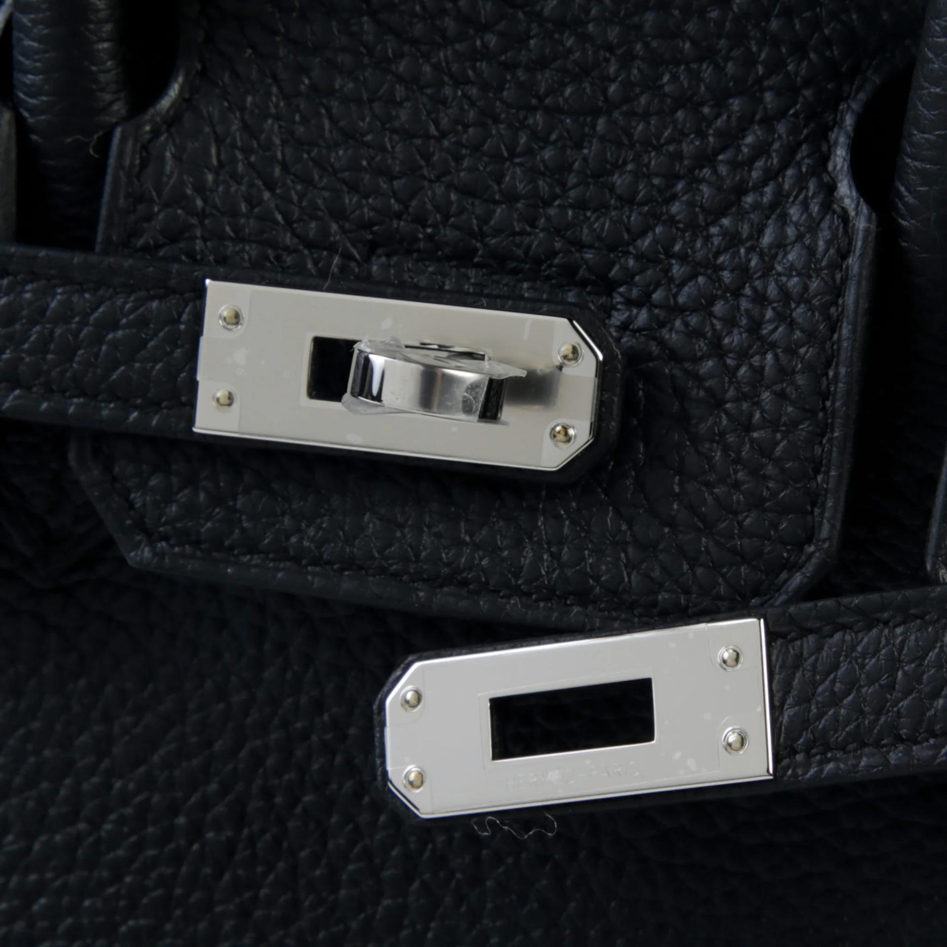 ランク N 新品 HERMÈS エルメス バーキン25 ブラック (89) トゴ シルバー金具 G刻印 (2026) - 8