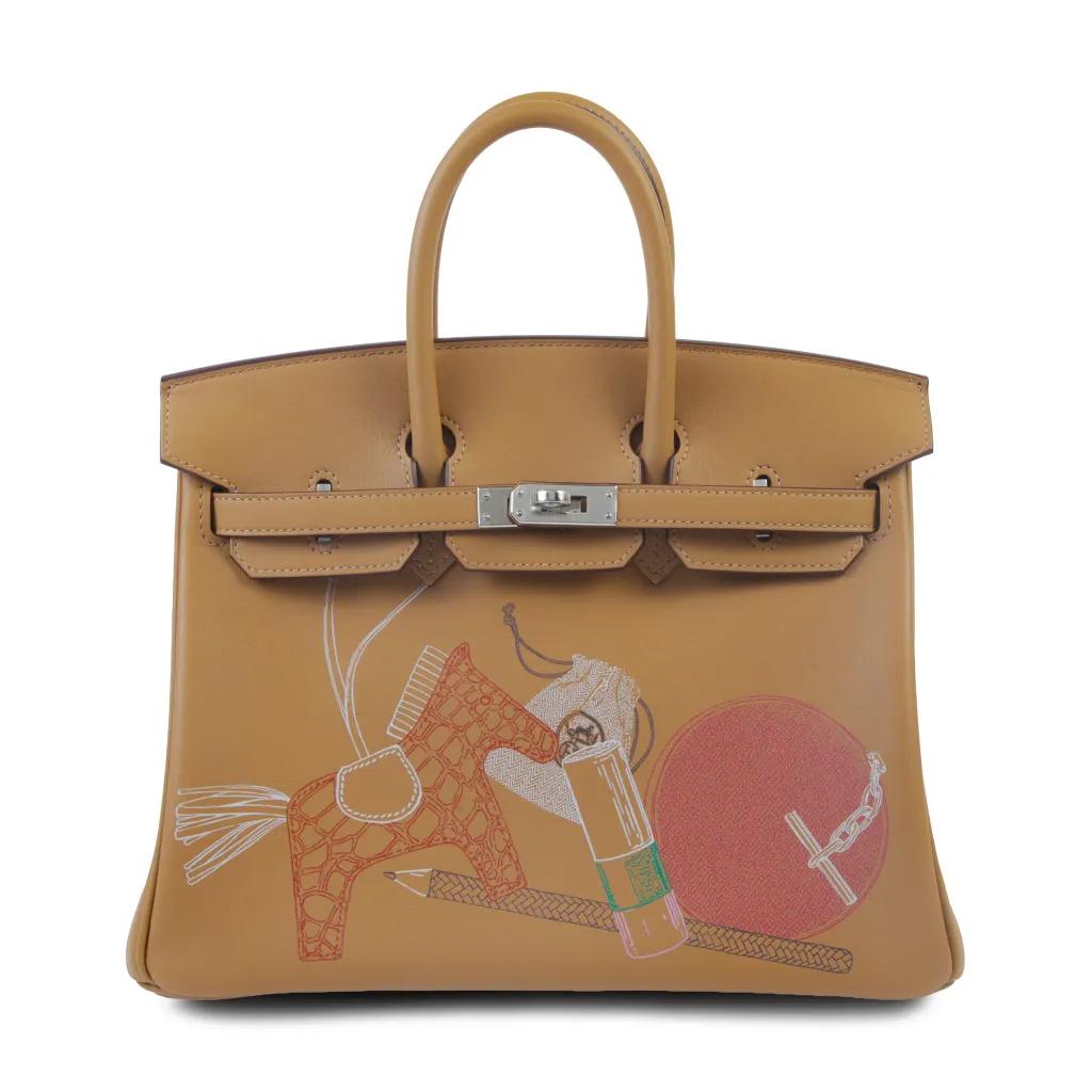 Birkin 25 In & Out Biscuit (4B)
