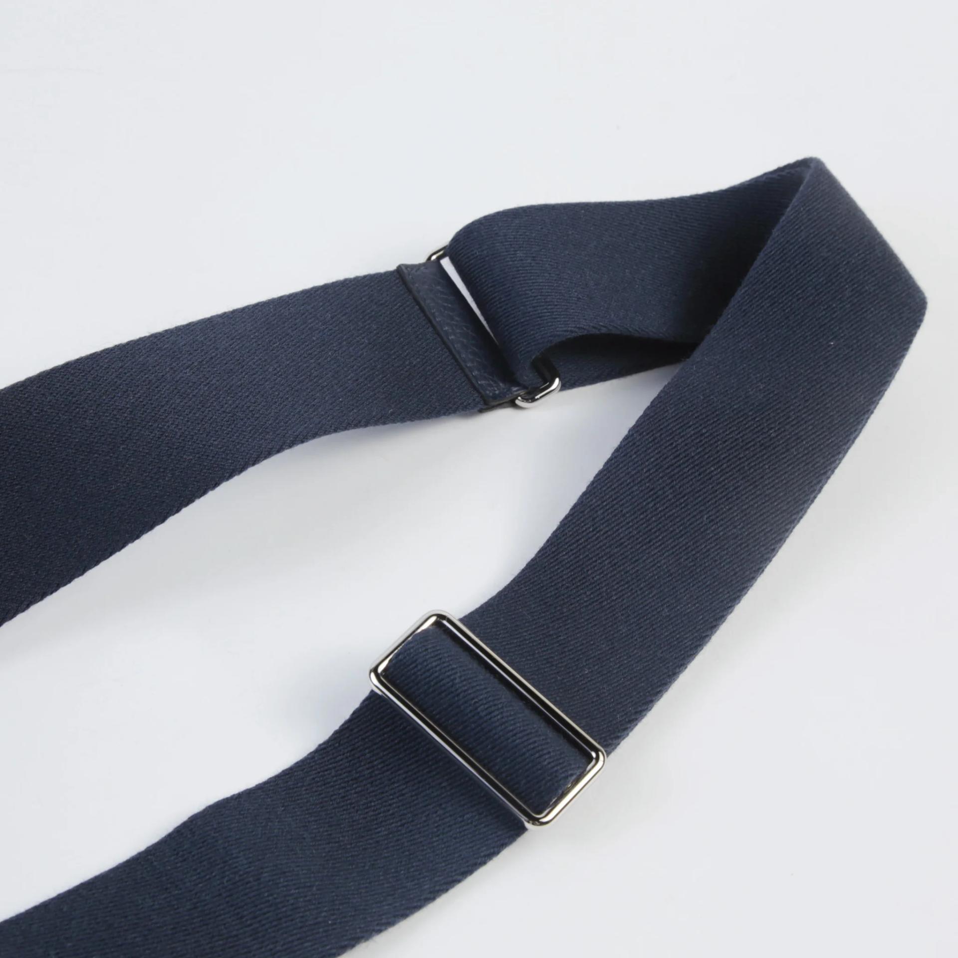 Brand New ( Rank N ) HERMÈS Videpoches bag Bleu Abysse (7K) Togo Palladium hardware K (2025) - 3