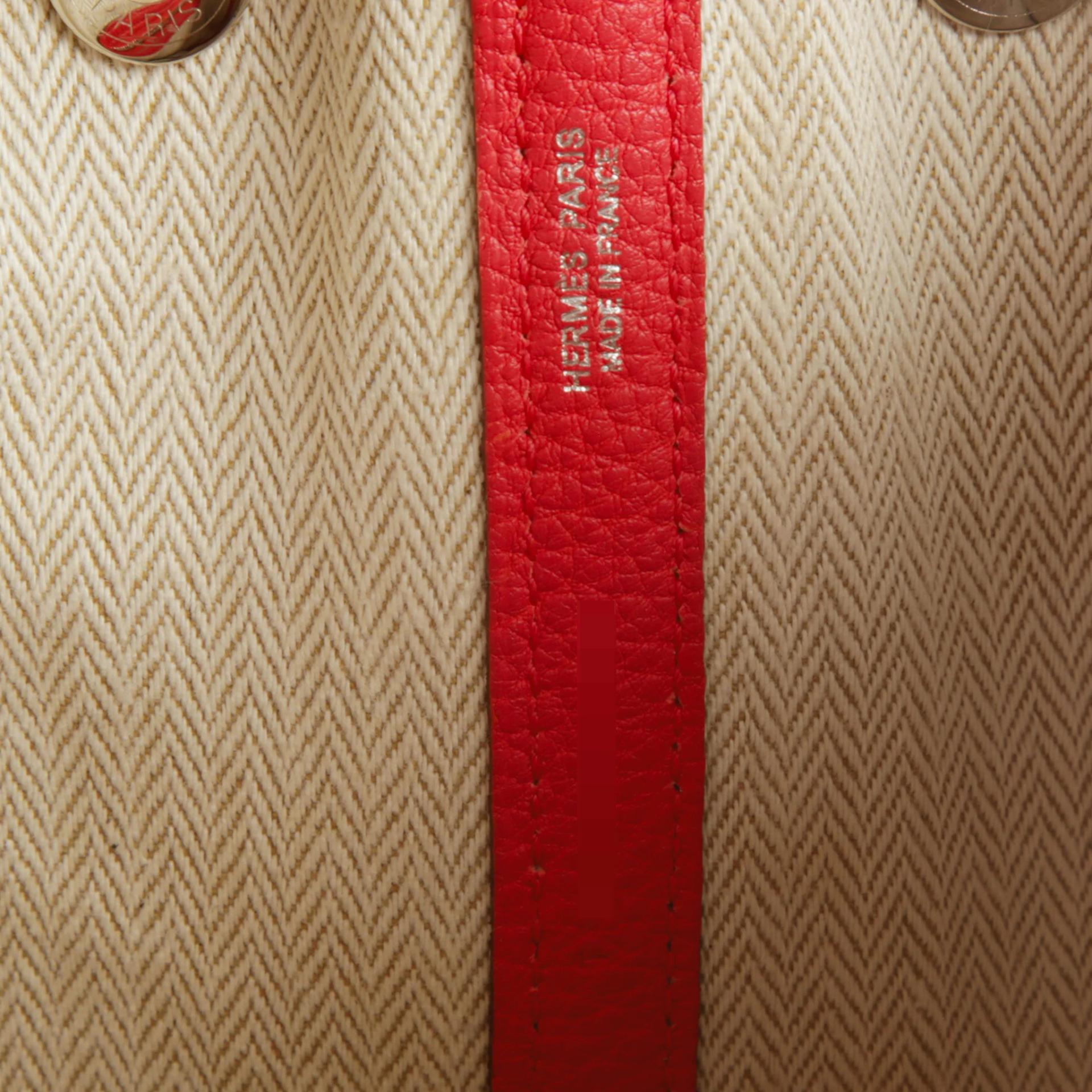 ランク A HERMÈS エルメス ガーデンパーティー TPM ブーゲンビリア (A5) ネゴンダ シルバー金具 T刻印 (2015) - 11