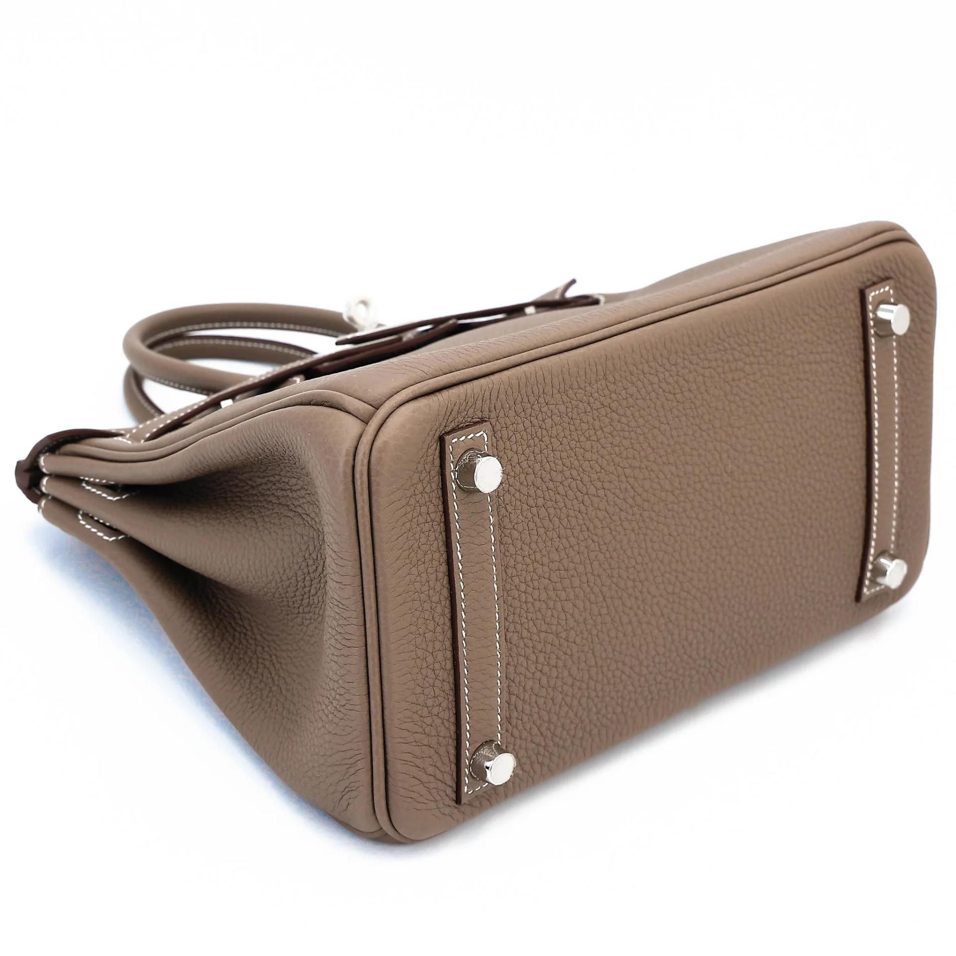 Brand New ( Rank N ) HERMÈS Birkin 25 Etoupe (18) Togo Palladium hardware G (2026) - 5