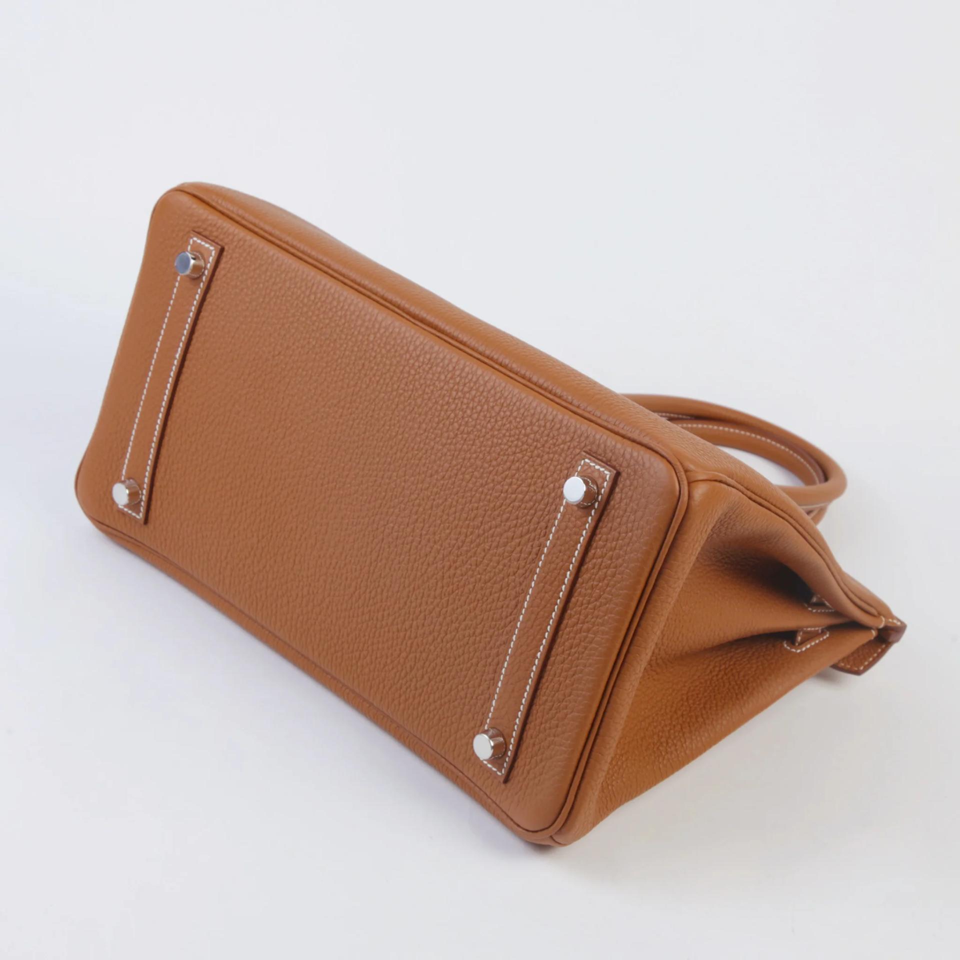ランク N 新品 HERMÈS エルメス バーキン30 ゴールド (37) トゴ シルバー金具 G刻印 (2026) - 7