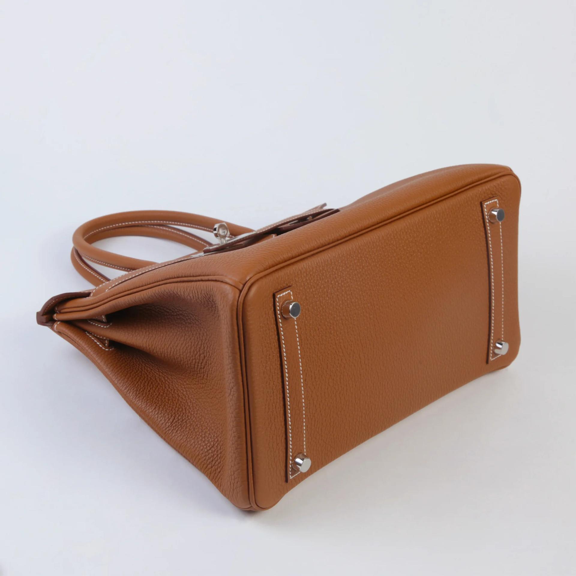 ランク N 新品 HERMÈS エルメス バーキン30 ゴールド (37) トゴ シルバー金具 G刻印 (2026) - 4