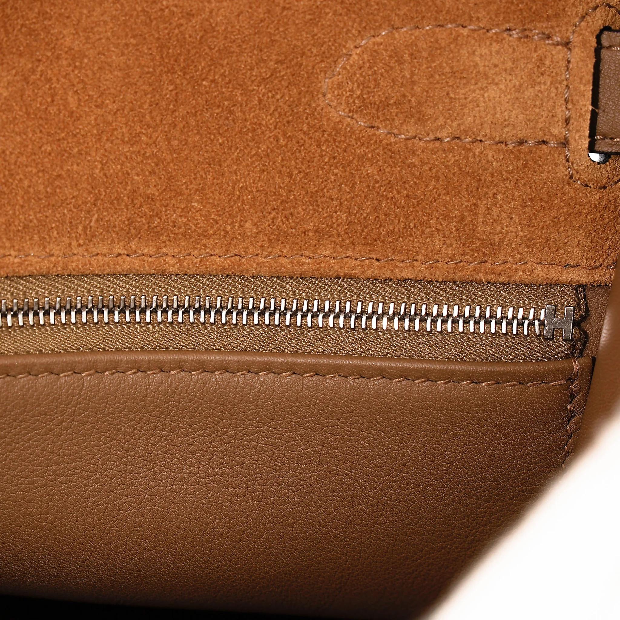 Excellent ( Rank SA ) HERMÈS Limited Edition Kelly 35 Teddy Alezan (3G) Chai (0M) Grizzly Swift Palladium hardware B (2023) - 14