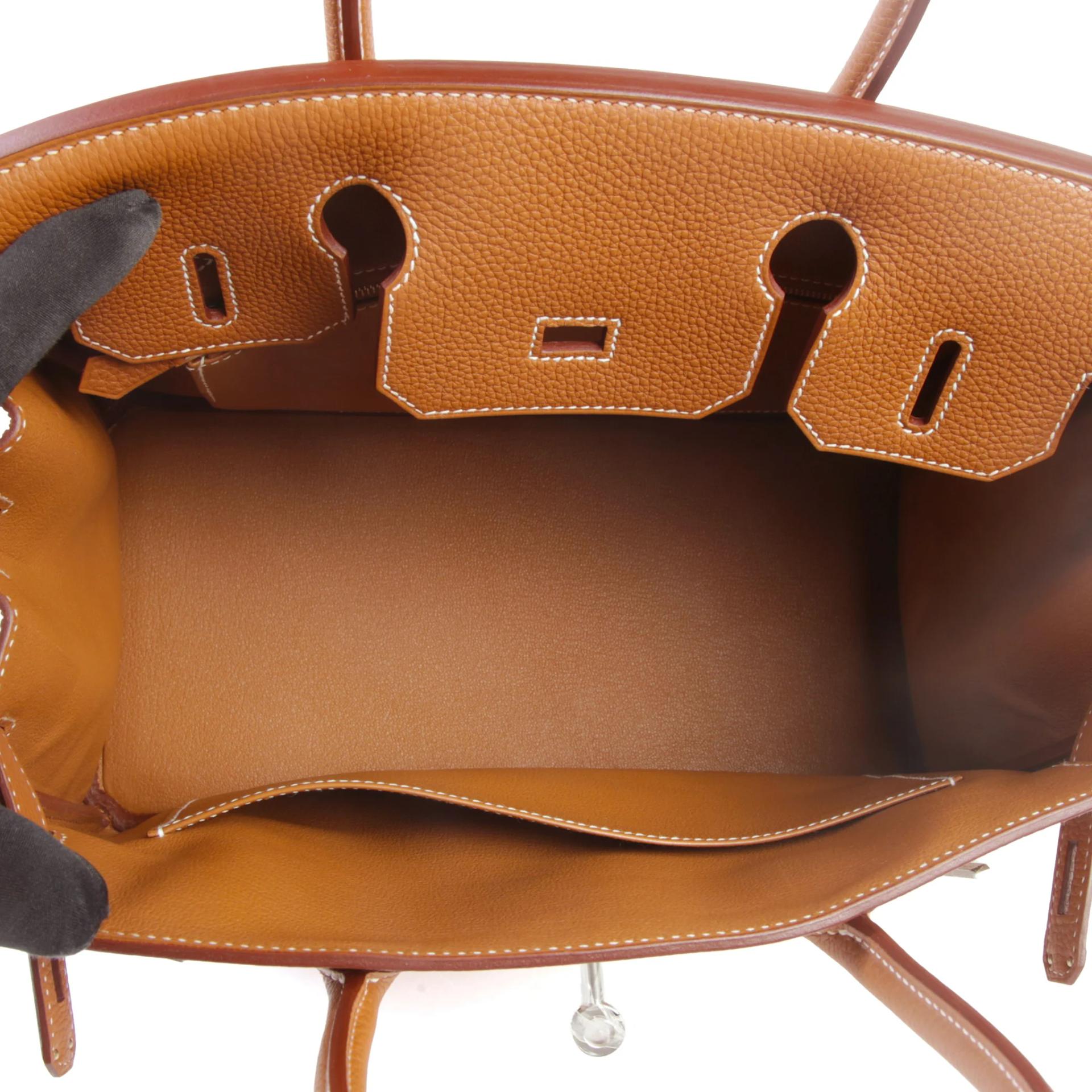 ランク N 新品 HERMÈS エルメス バーキン30 ゴールド (37) トゴ シルバー金具 G刻印 (2026) - 10