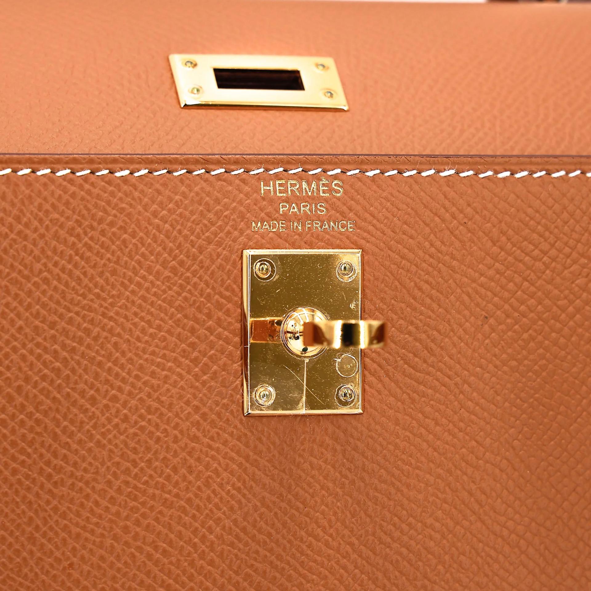 ランク SA HERMÈS エルメス ケリー25 セリエ ゴールド (37) エプソン ゴールド金具 Z刻印 (2021) - 13