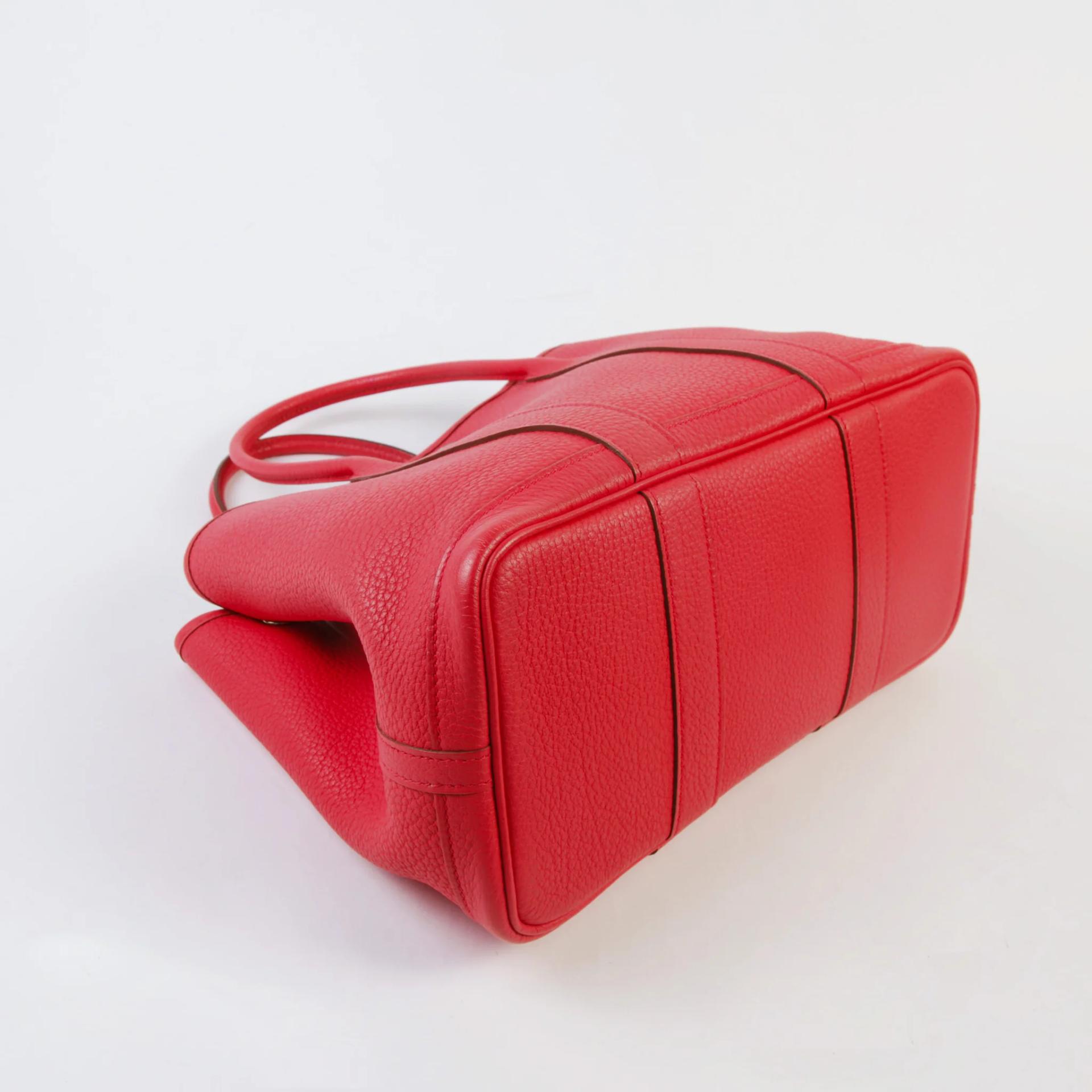 ランク A HERMÈS エルメス ガーデンパーティー TPM ブーゲンビリア (A5) ネゴンダ シルバー金具 T刻印 (2015) - 6