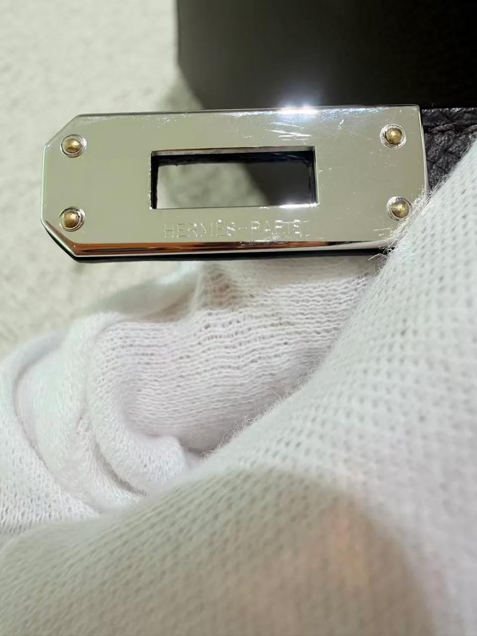 Very Good ( Rank A) HERMÈS Mini Kelly II Ebene (46) Epsom Electrum hardware K (2025) - 12
