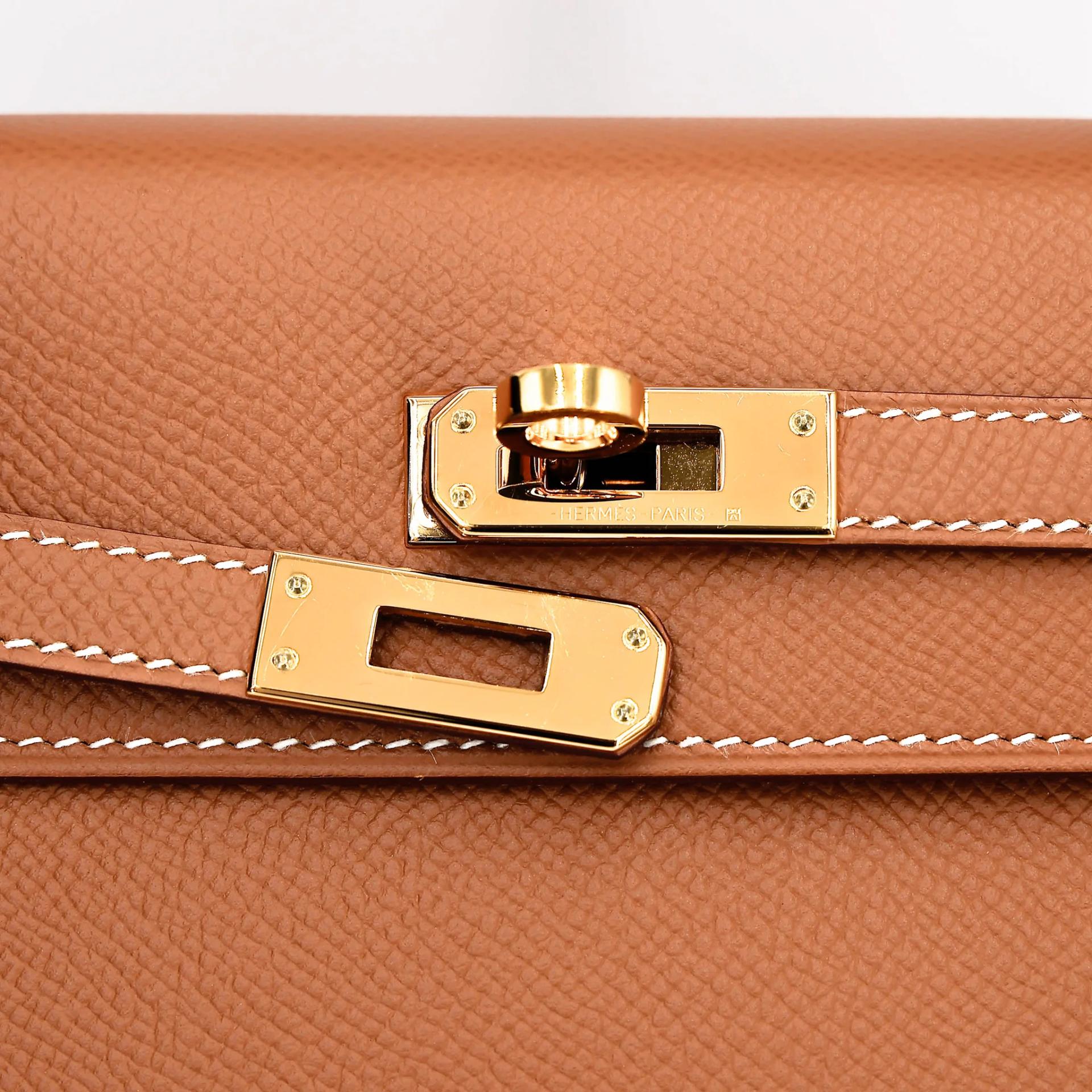 ランク SA HERMÈS エルメス ケリー25 セリエ ゴールド (37) エプソン ゴールド金具 Z刻印 (2021) - 8