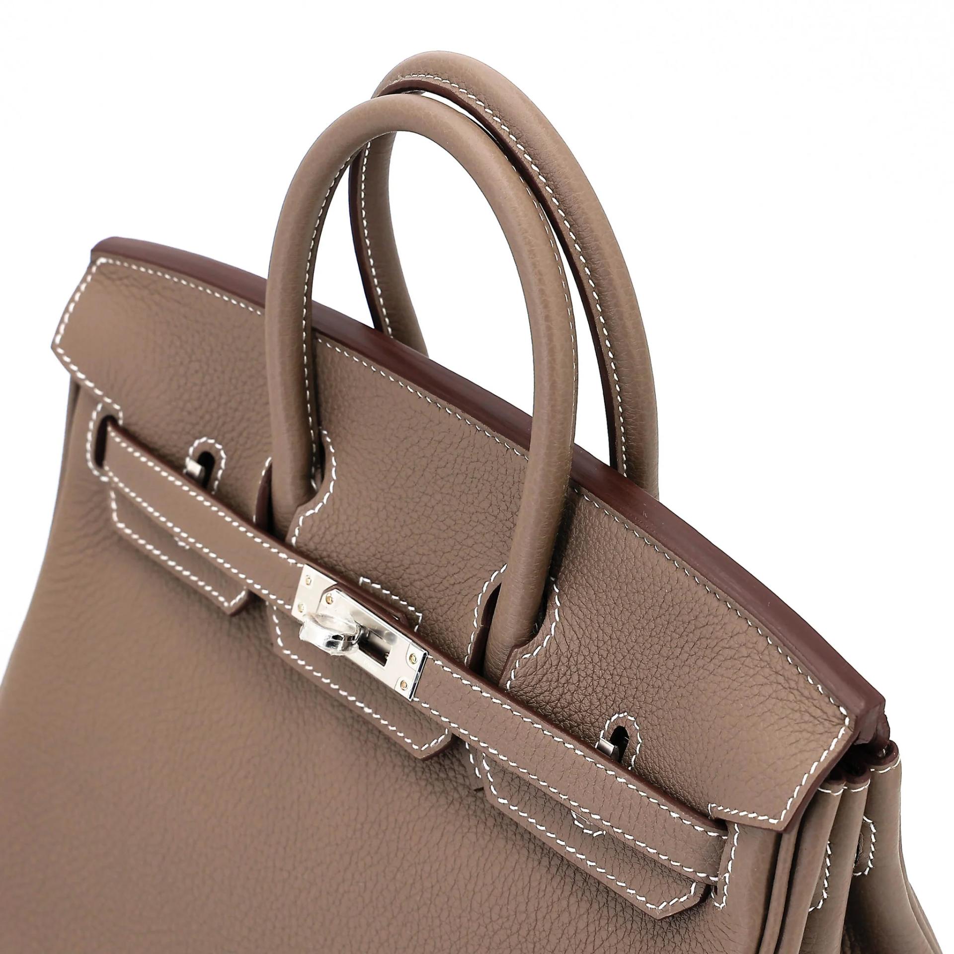Brand New ( Rank N ) HERMÈS Birkin 25 Etoupe (18) Togo Palladium hardware G (2026) - 3