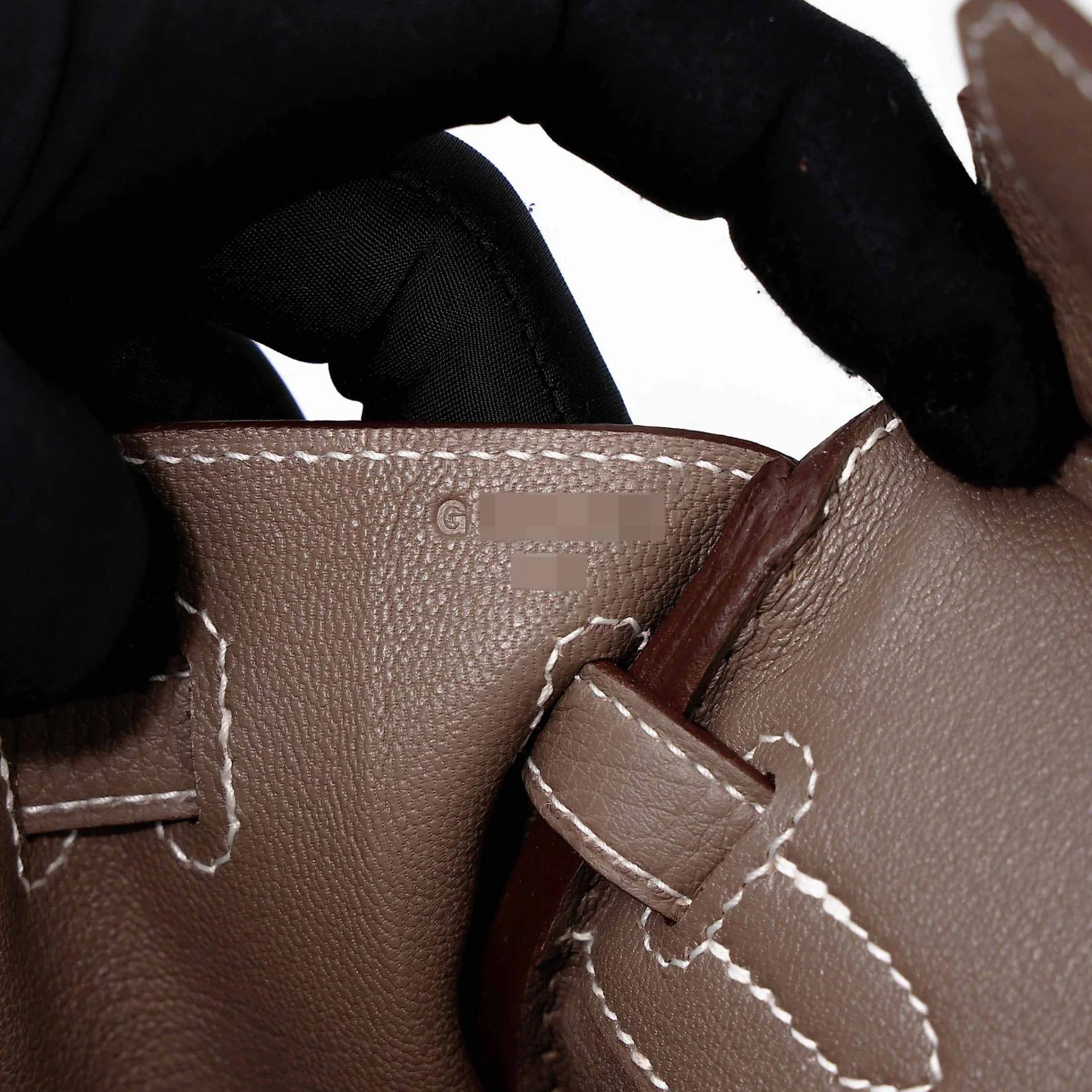 Brand New ( Rank N ) HERMÈS Birkin 25 Etoupe (18) Togo Palladium hardware G (2026) - 12