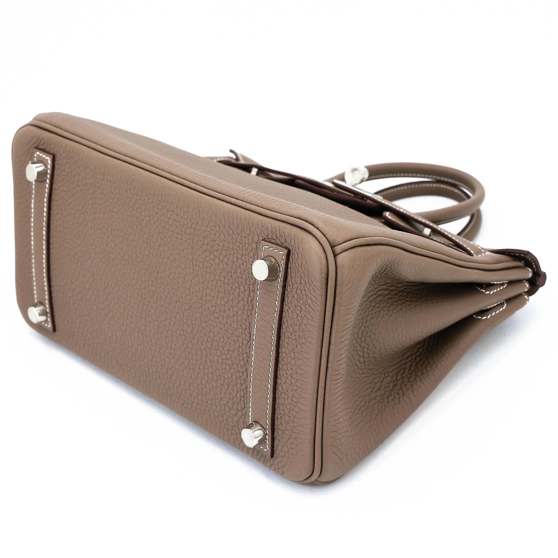 Brand New ( Rank N ) HERMÈS Birkin 25 Etoupe (18) Togo Palladium hardware G (2026) - 4