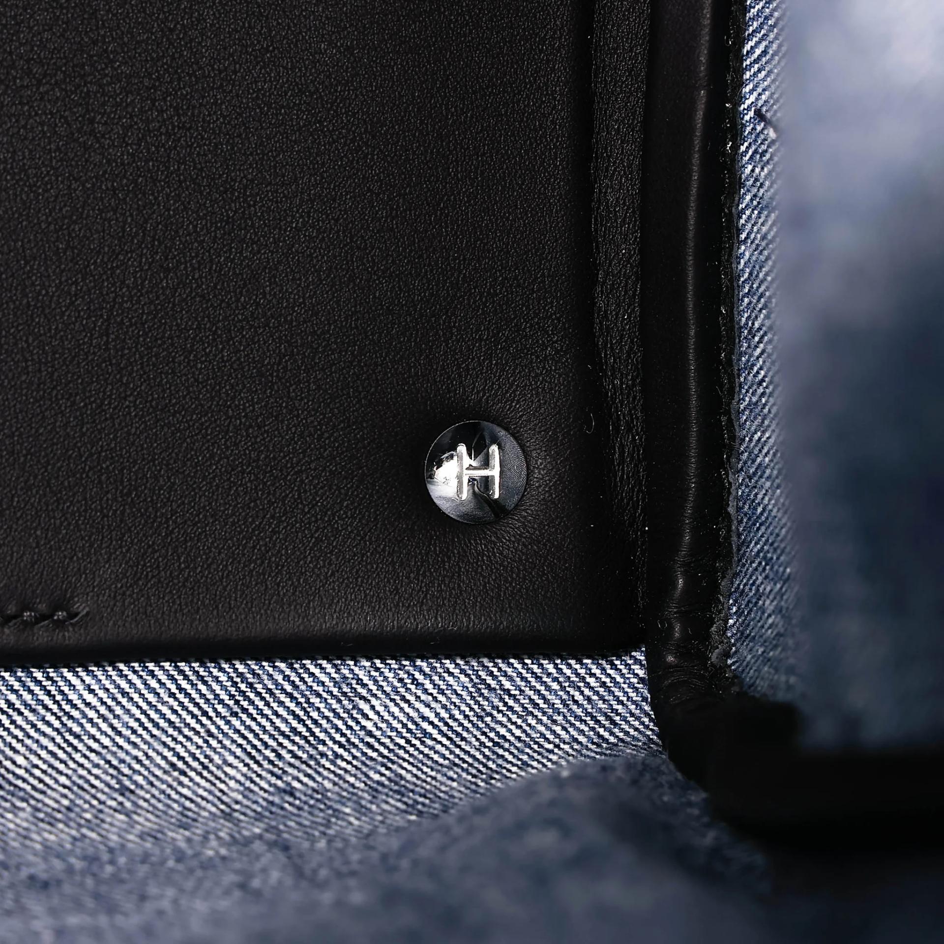 Brand New ( Rank N ) HERMÈS Limited Edition Birkin Cargo 35 Denim Denim Swift Palladium hardware K (2025) - 24