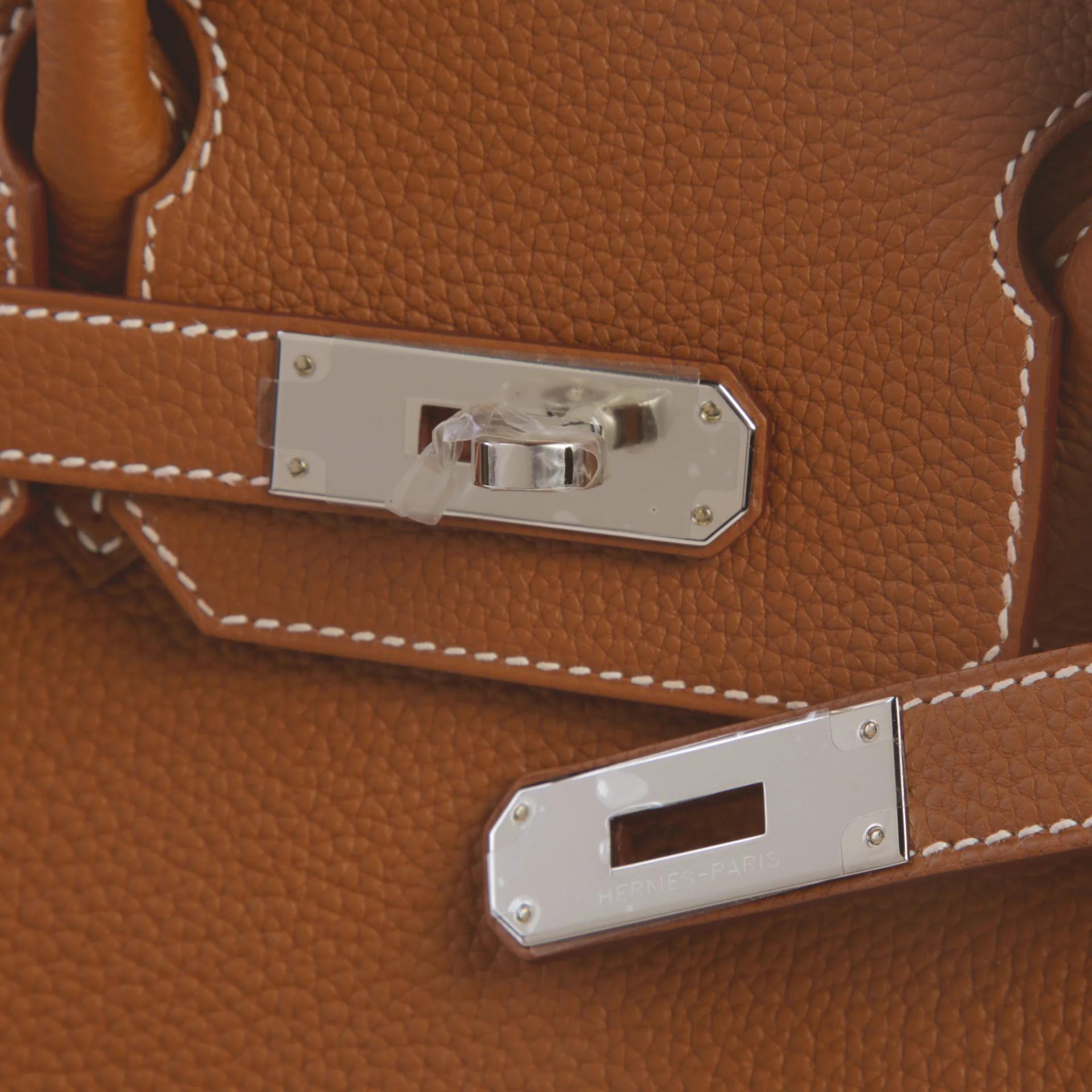 ランク N 新品 HERMÈS エルメス バーキン30 ゴールド (37) トゴ シルバー金具 G刻印 (2026) - 8