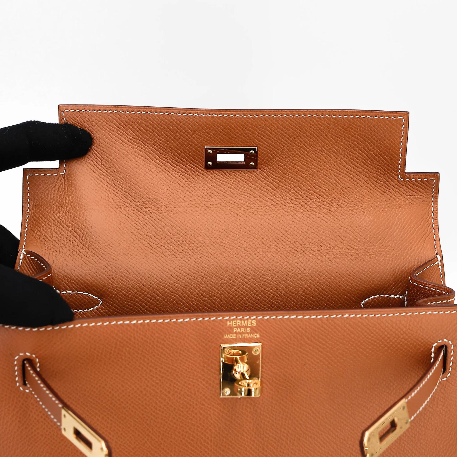 ランク SA HERMÈS エルメス ケリー25 セリエ ゴールド (37) エプソン ゴールド金具 Z刻印 (2021) - 12