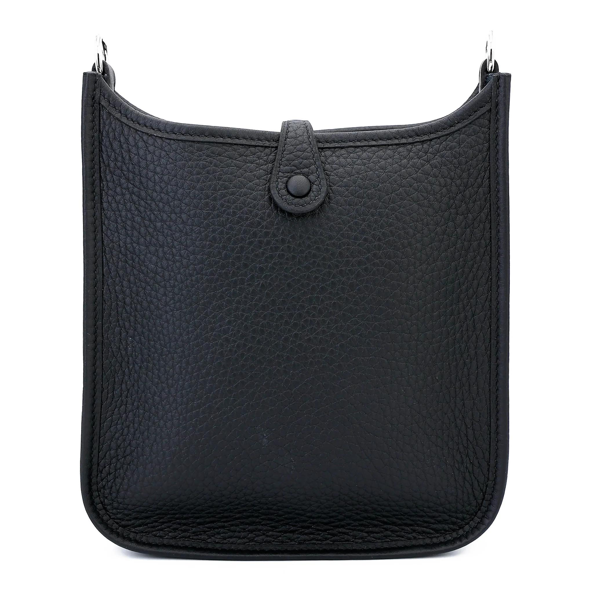 Brand New ( Rank N ) HERMÈS Neo Evelyne 16 Noir (89) Clemence Palladium hardware G (2026) - 2