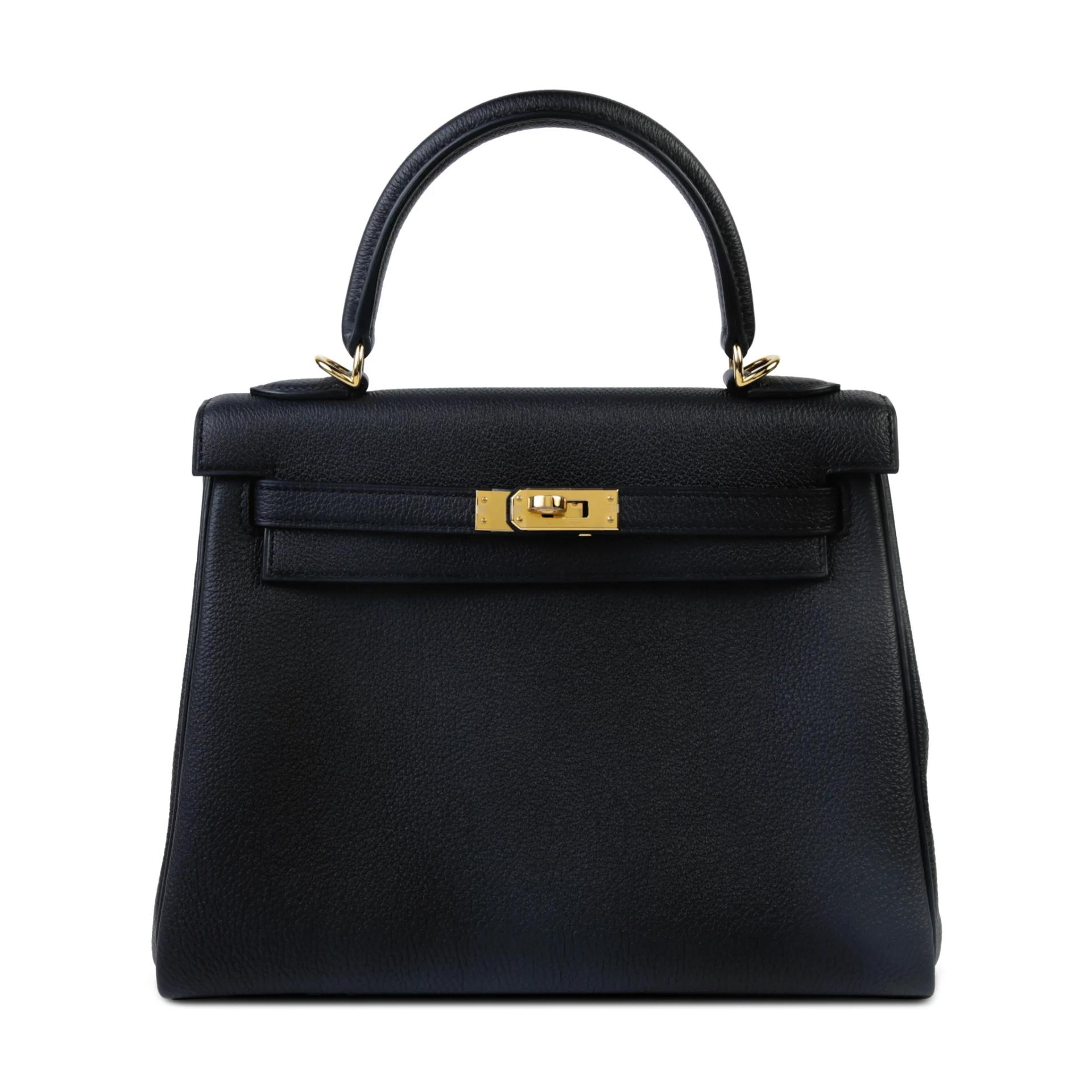 ランク N 新品 HERMÈS エルメス ケリー25 内縫い ブラック (89) トゴ ゴールド金具 G刻印 (2026) - 1